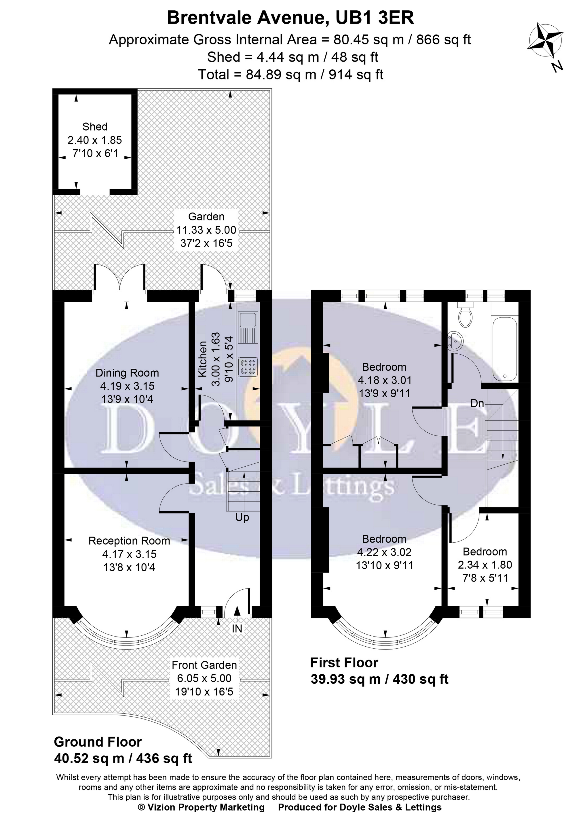 56, Brentvale Avenue, Southall floorplan