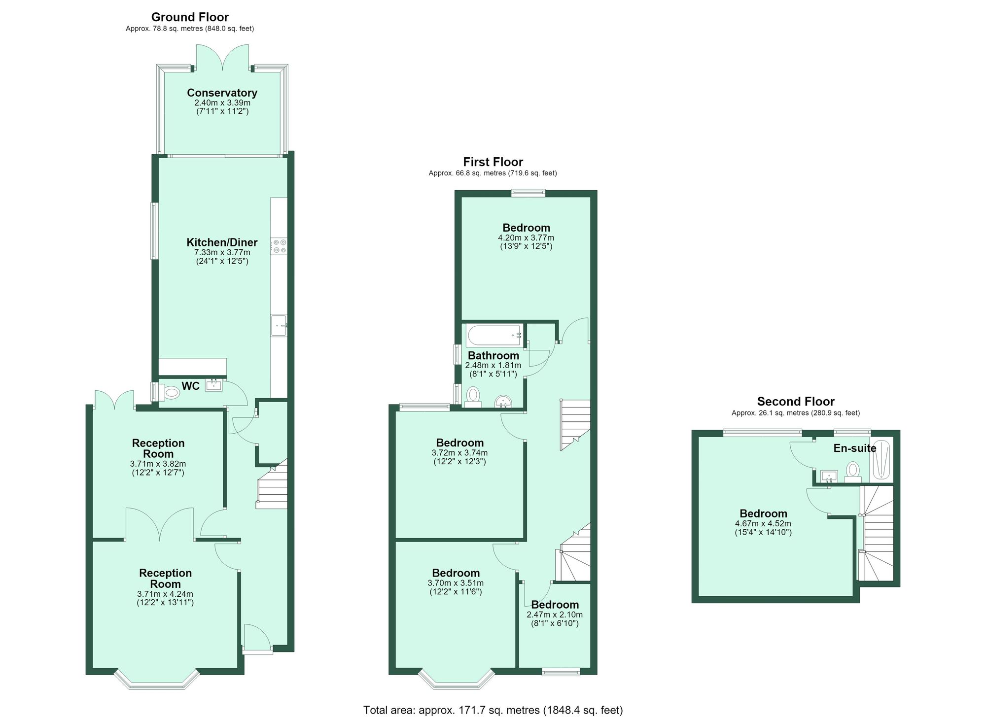 Oxhey Avenue, Watford floorplan