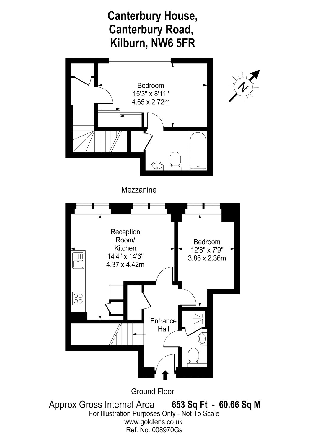 2 Bedrooms Flat to rent in Canterbury House, Canterbury Road, Kilburn, London NW6