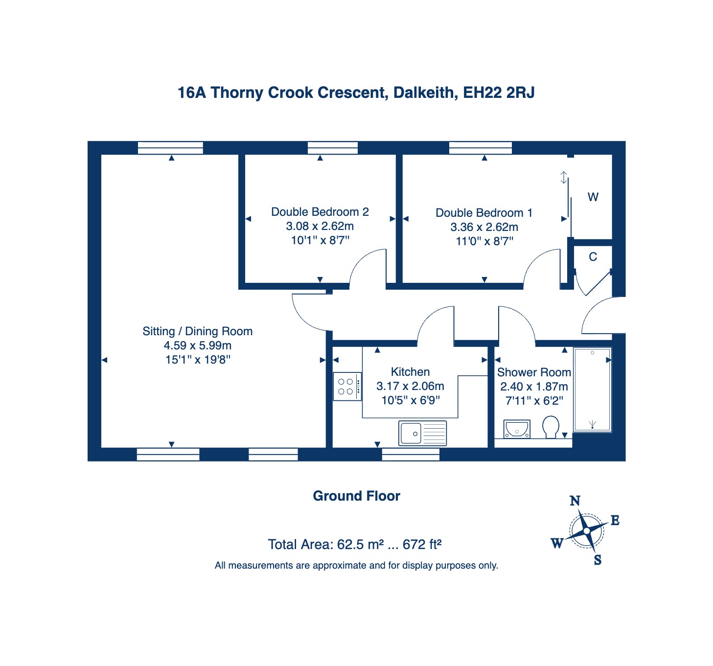 16a, Thorny Crook Crescent, Dalkeith floorplan