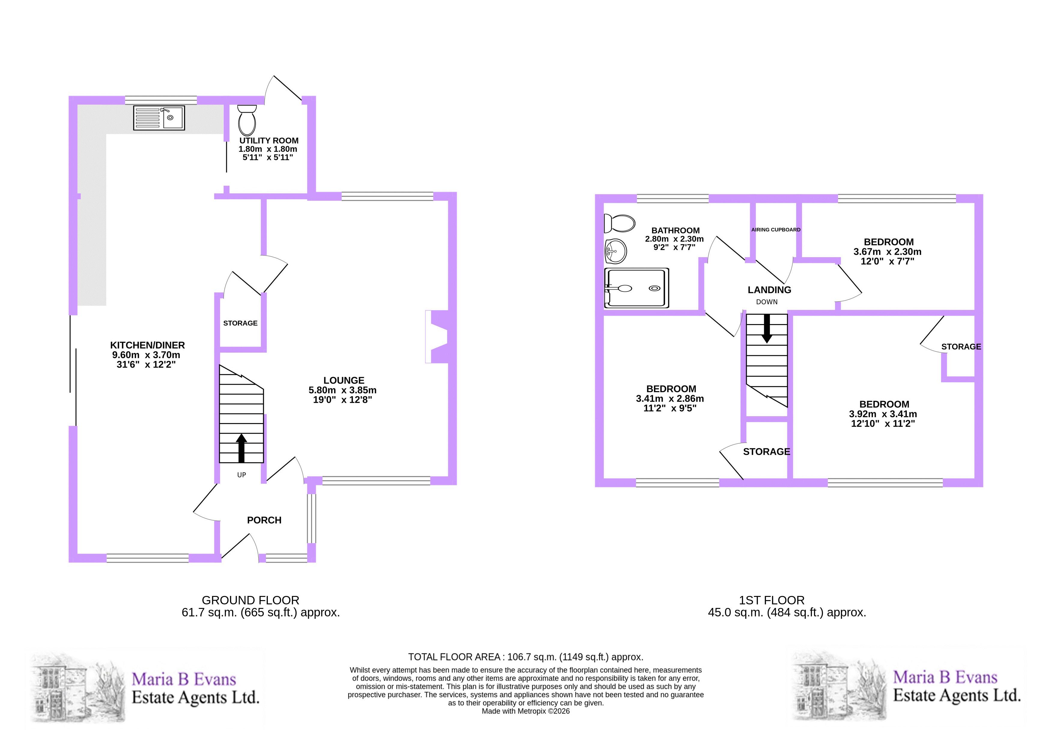 56, The Fields, Chorley floorplan
