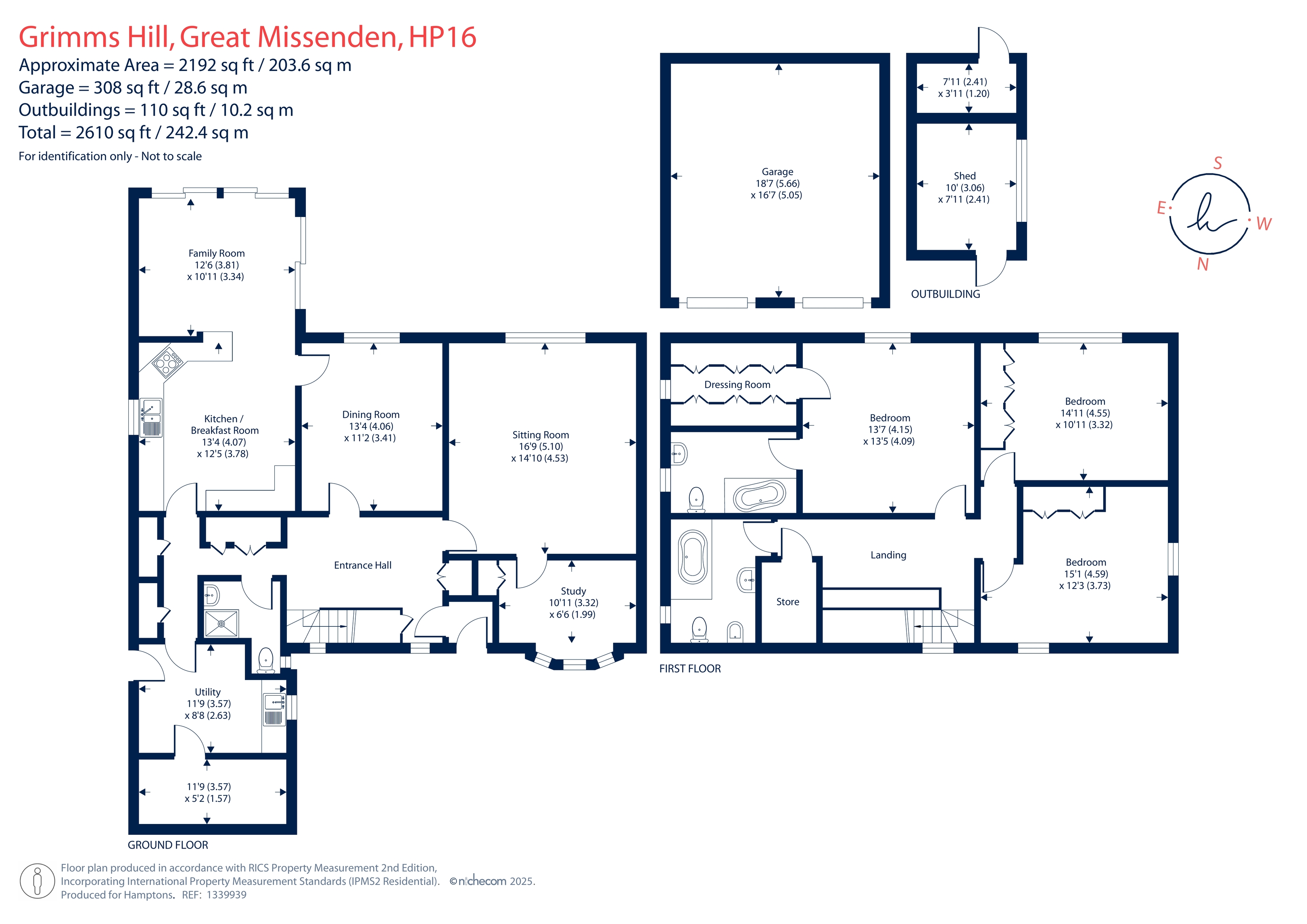 Conifers, Grimms Hill, Great Missenden floorplan