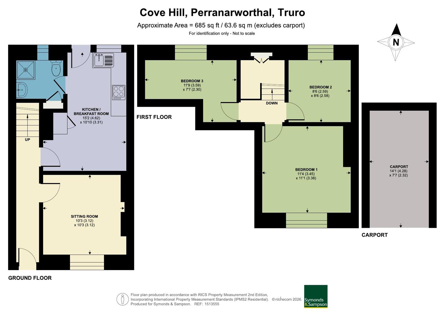 2, Cove Hill, Truro floorplan