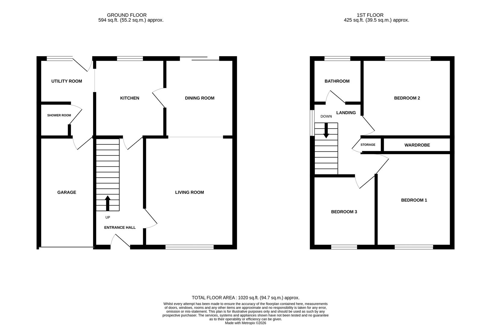17, Willowslea Road, Worcester floorplan