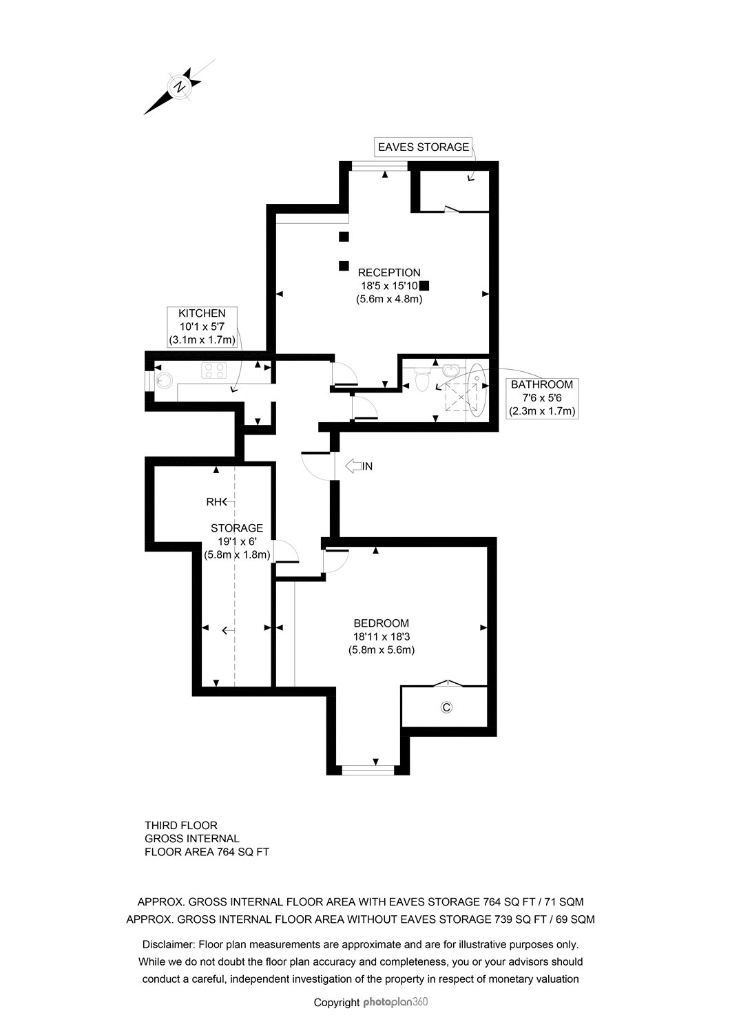 1 Bedrooms Flat for sale in Belsize Grove, Belsize Park, London NW3