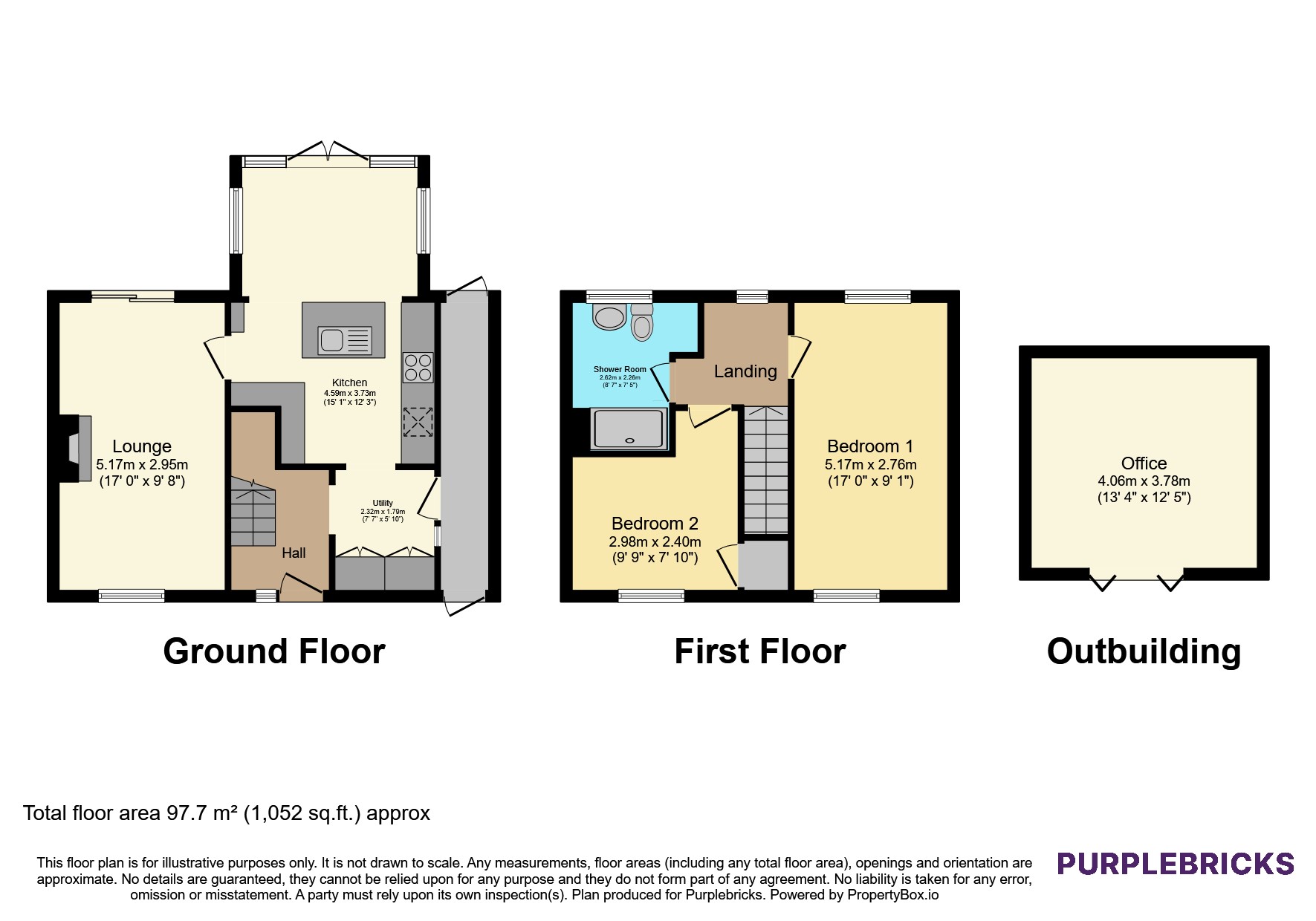 61, Lewis Avenue, Wolverhampton floorplan