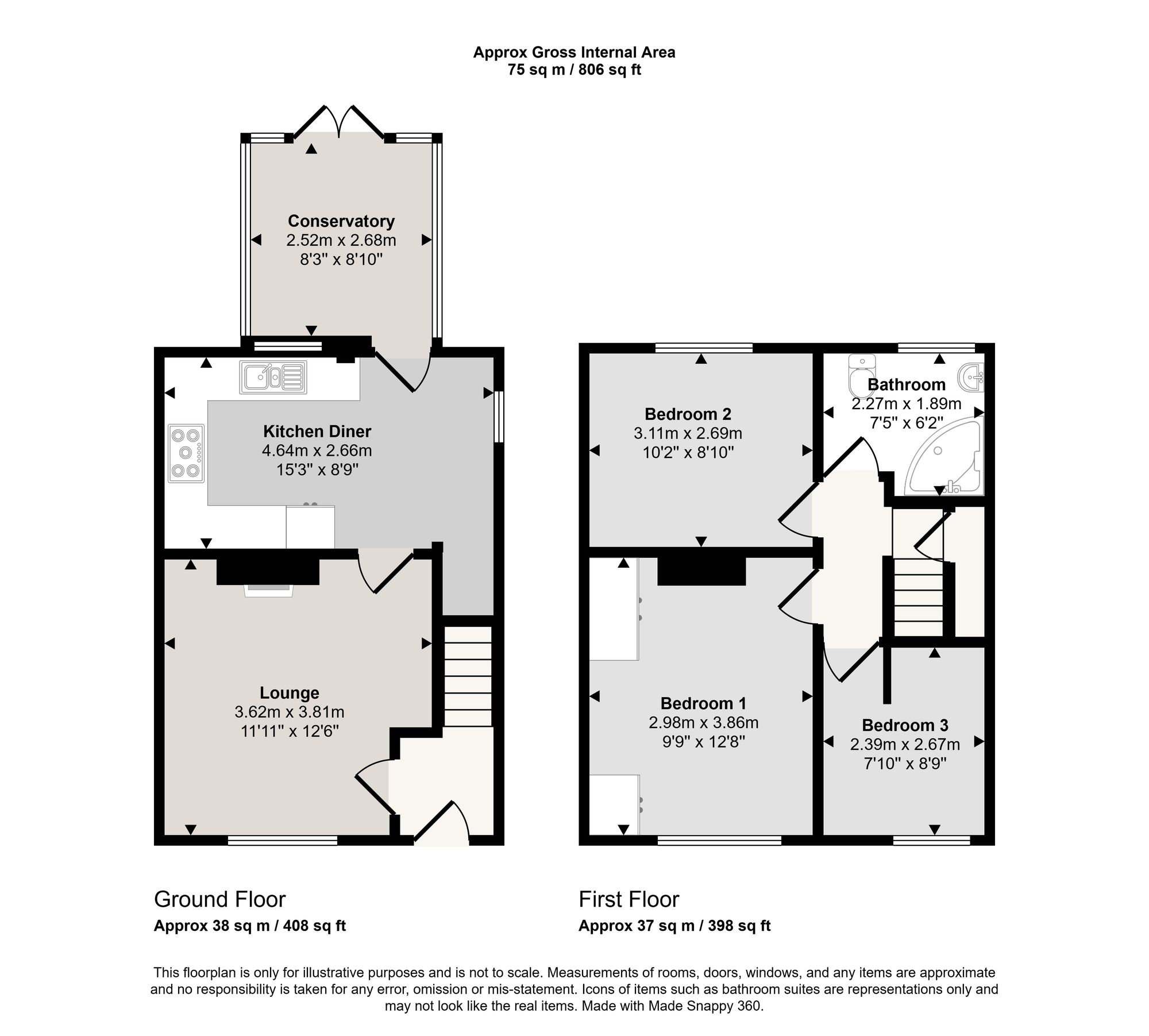 54 Ferry Road, Manchester floorplan