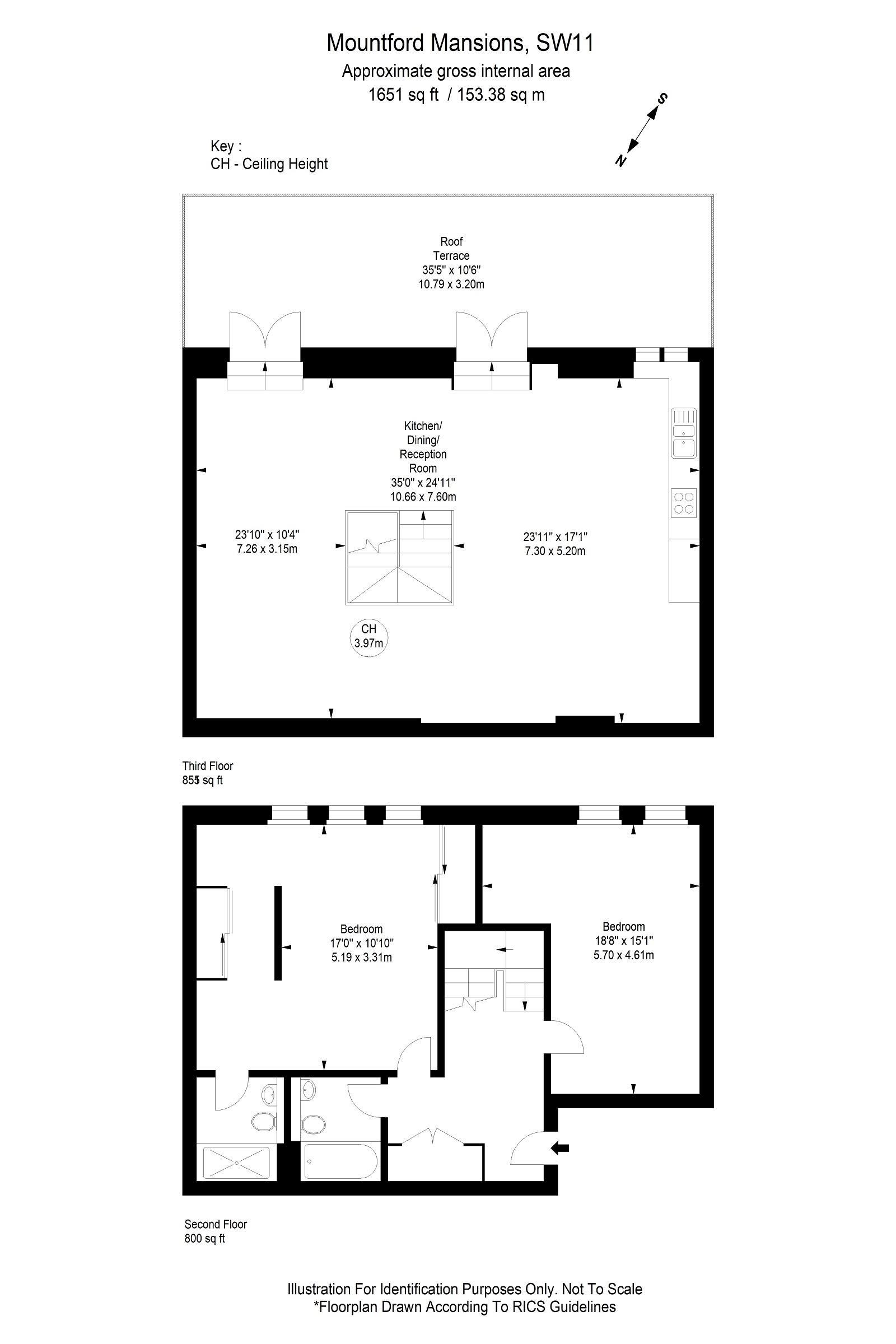 2 Bedrooms Flat to rent in Battersea Park Road, London SW11