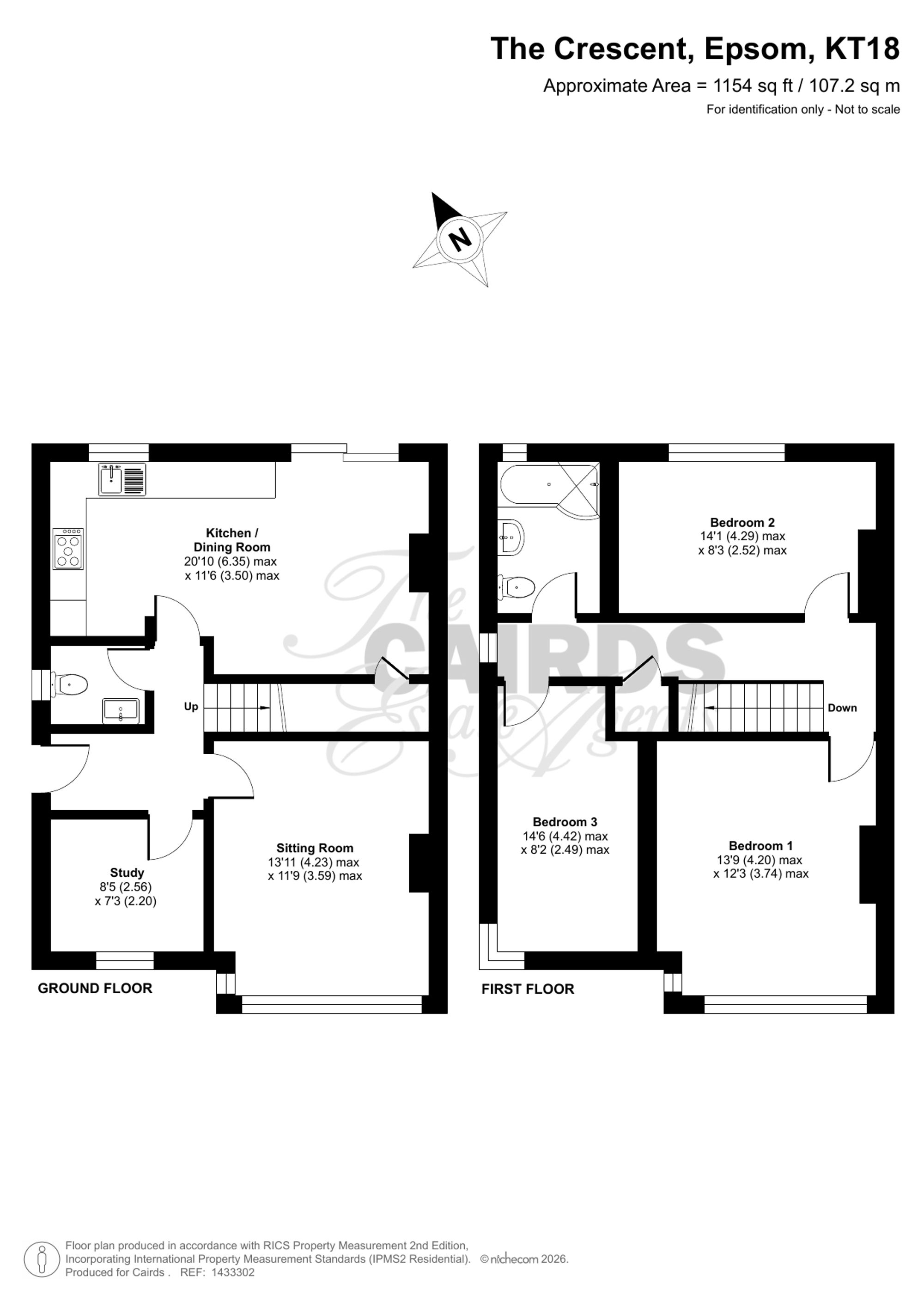 1 The Crescent, Epsom floorplan