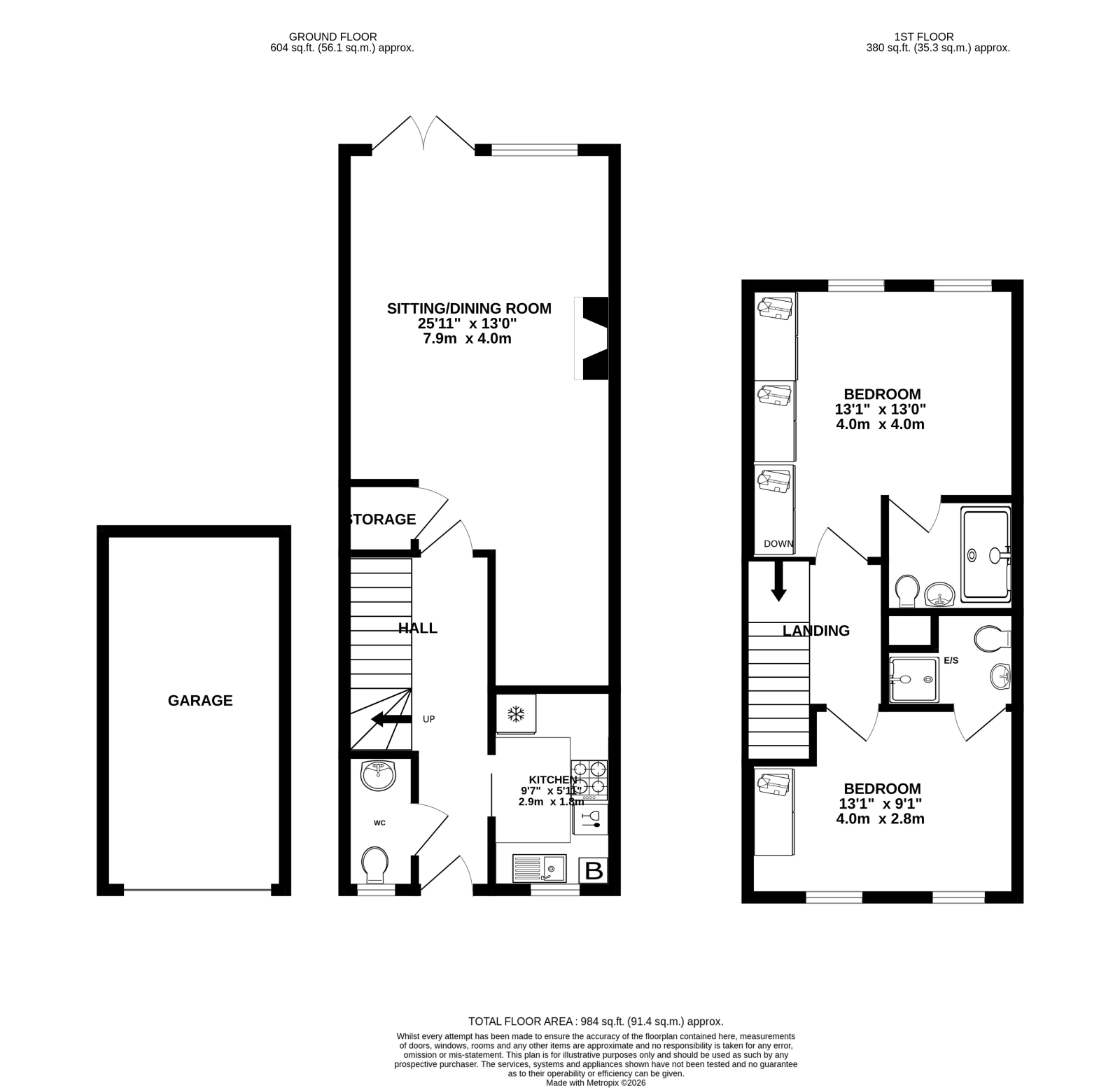 16 The George Mews, Ringwood floorplan