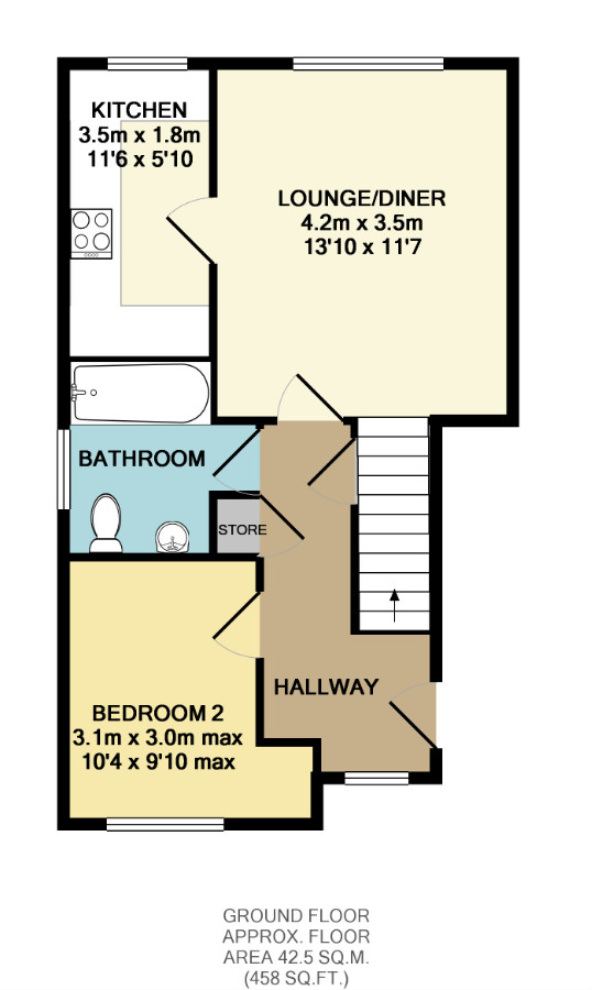 2 Bedrooms Maisonette to rent in Hatch Warren, Basingstoke, Hampshire RG22