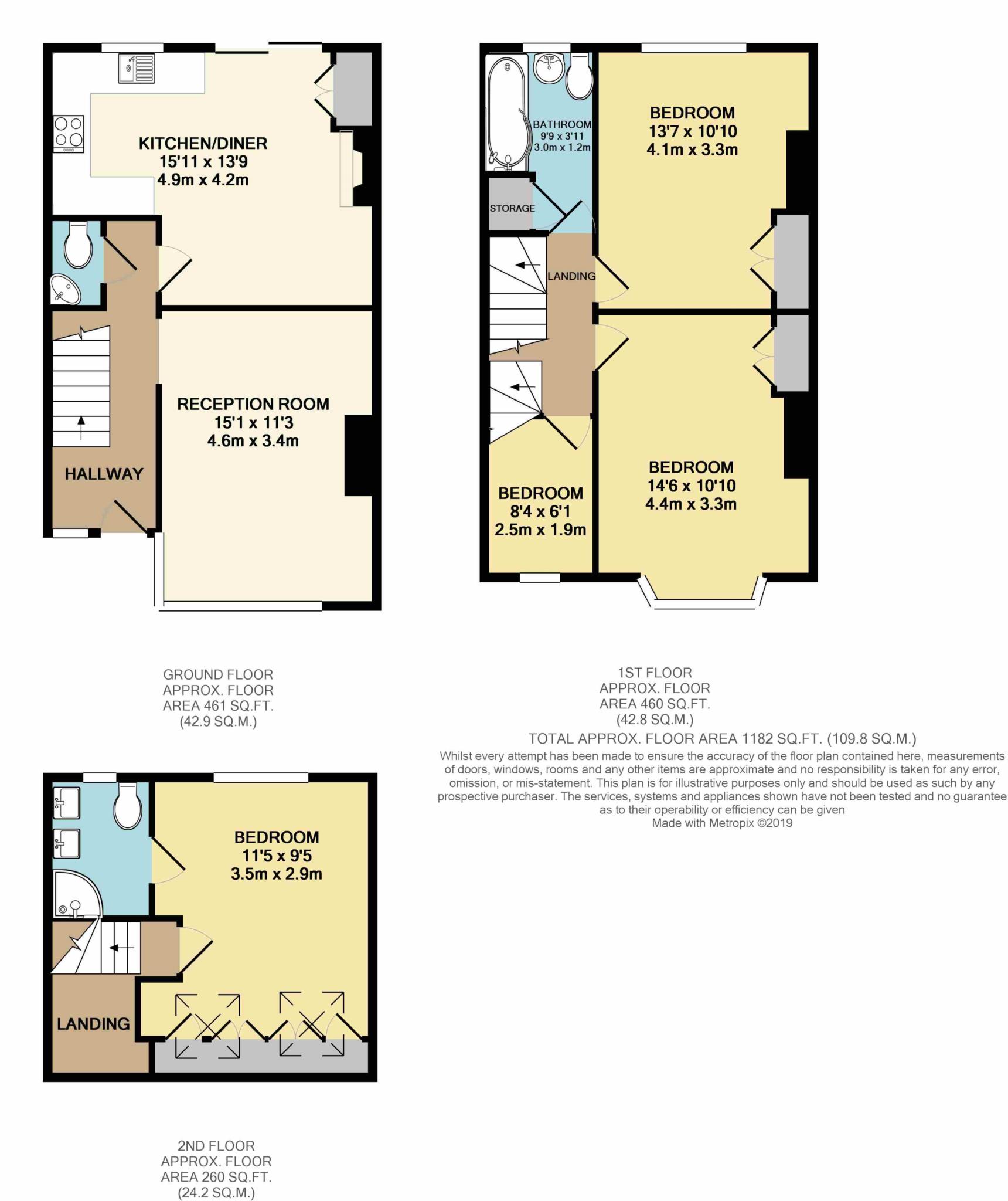 4 Bedrooms End terrace house to rent in Abbott Avenue, London SW20