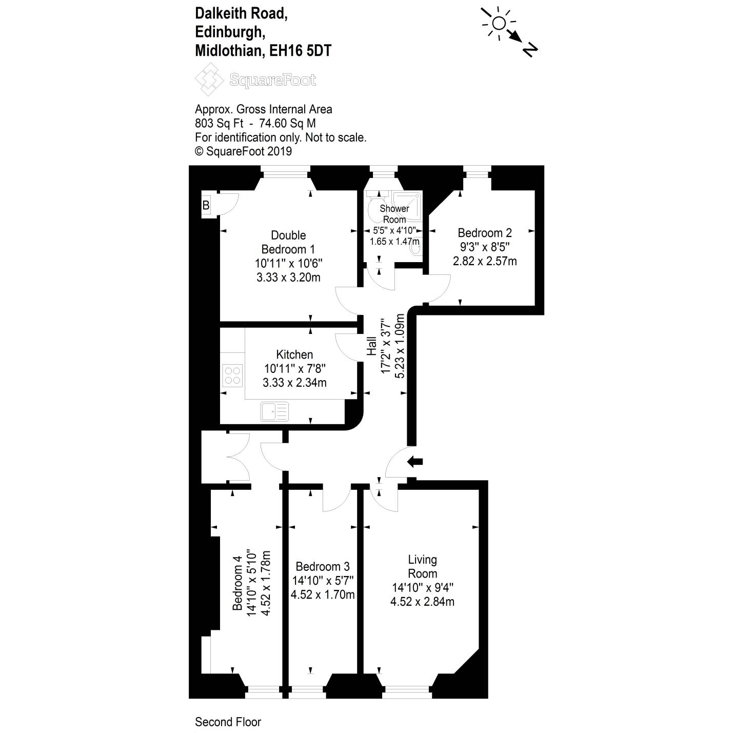 4 Bedrooms Flat for sale in 198 (2F1) Dalkeith Road, Newington EH16