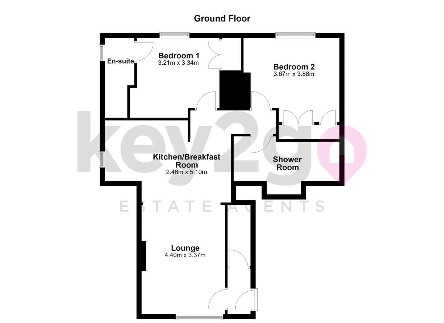 Apartment 1, 37, Market Street, Sheffield floorplan