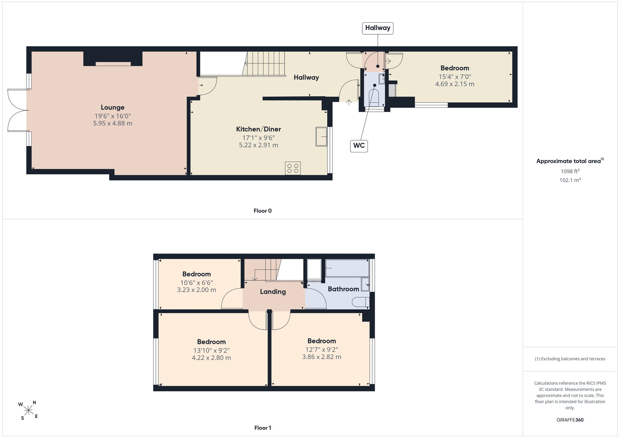 61 Howell Road, Stanford-Le-Hope floorplan