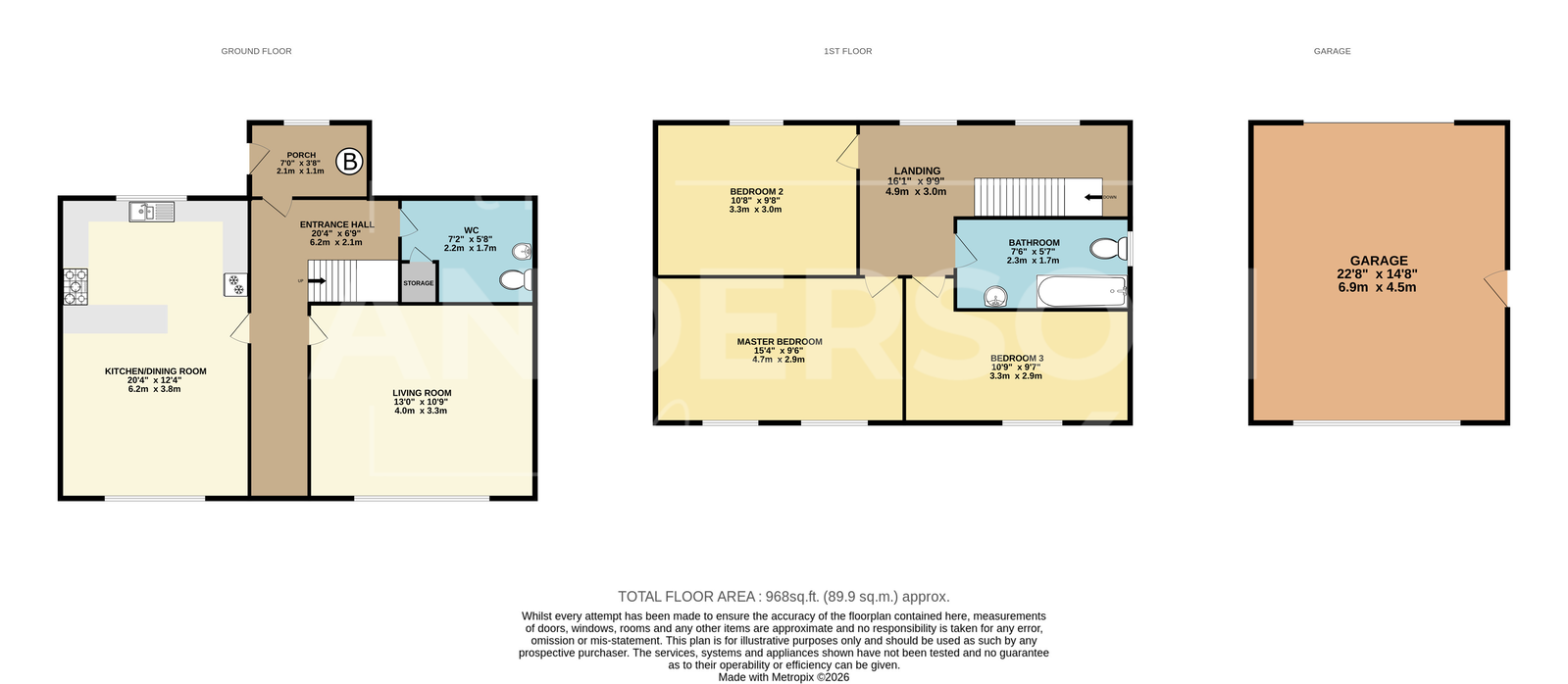 125, Heol Y Garn, Ammanford floorplan
