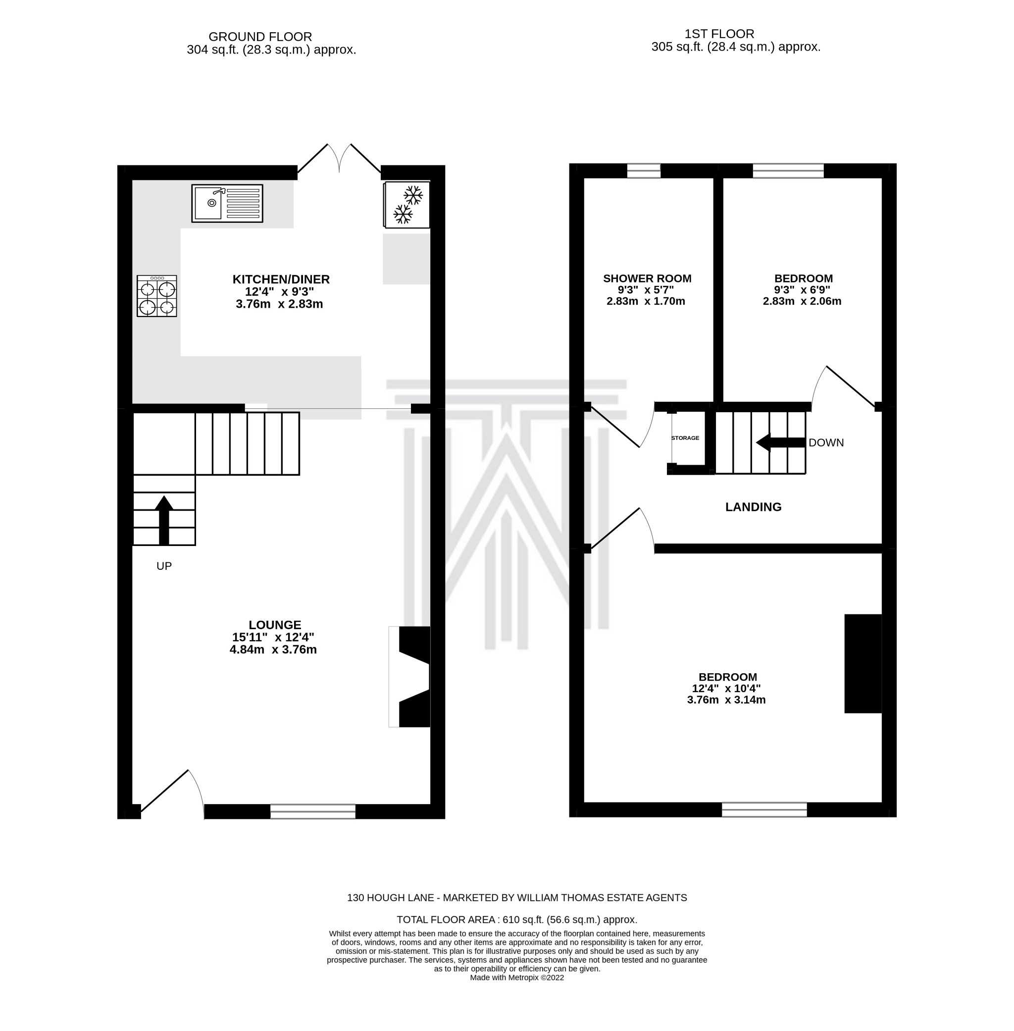 130 Hough Lane, Bolton floorplan