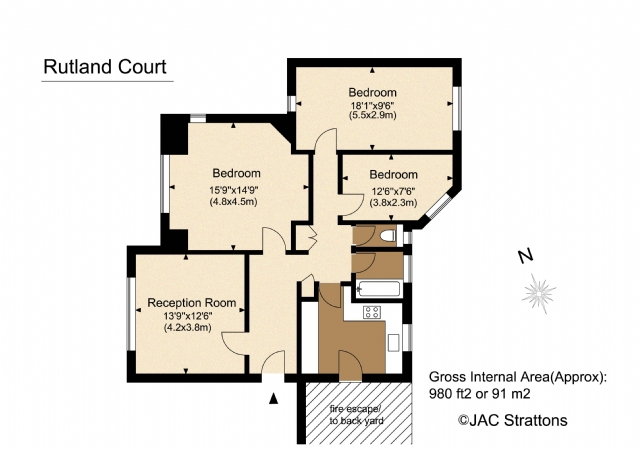 3 Bedrooms Flat to rent in Rutland Court, Queens Drive, West Acton, London W3