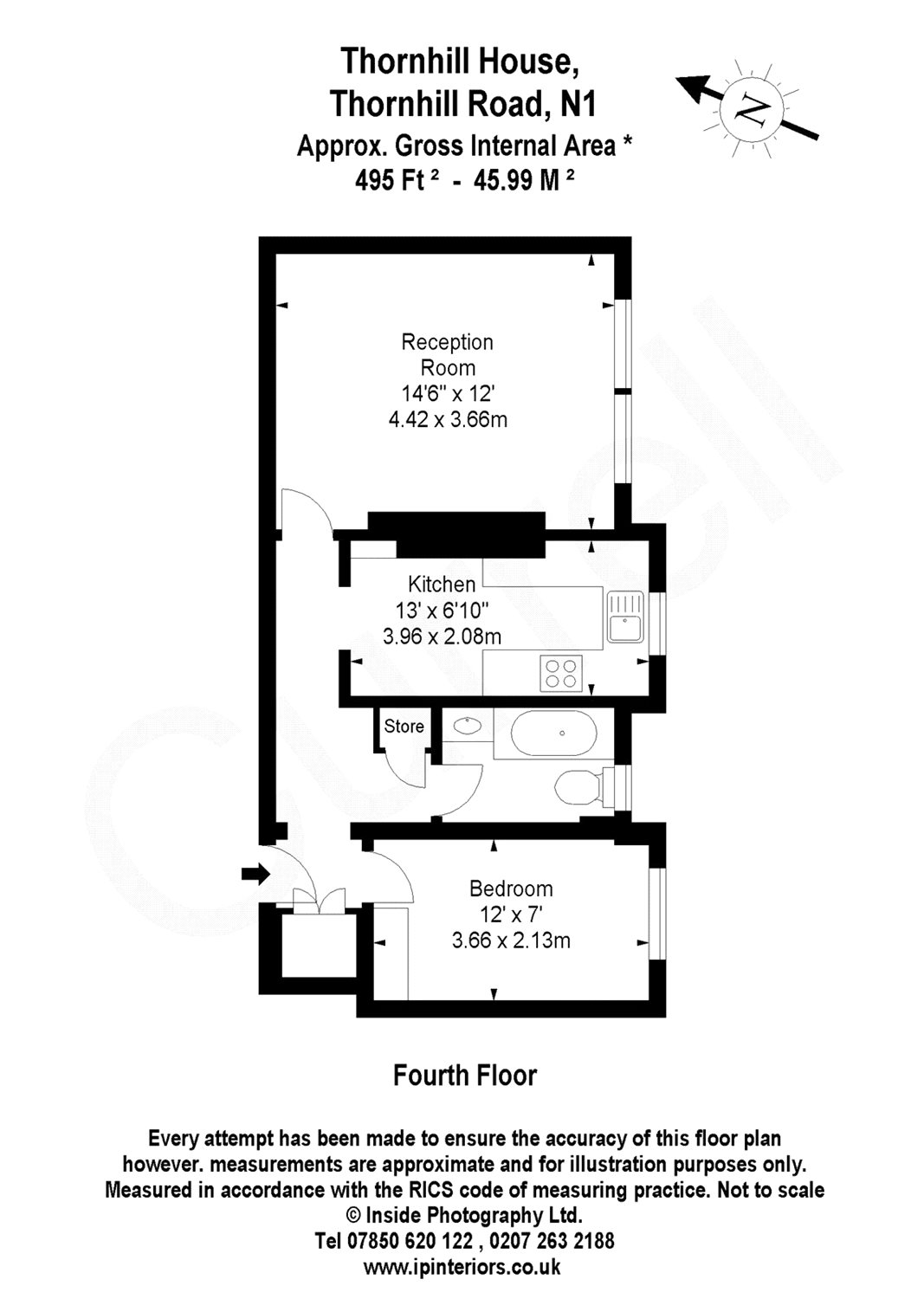 1 Bedrooms Flat to rent in Thornhill Road, Barnsbury N1