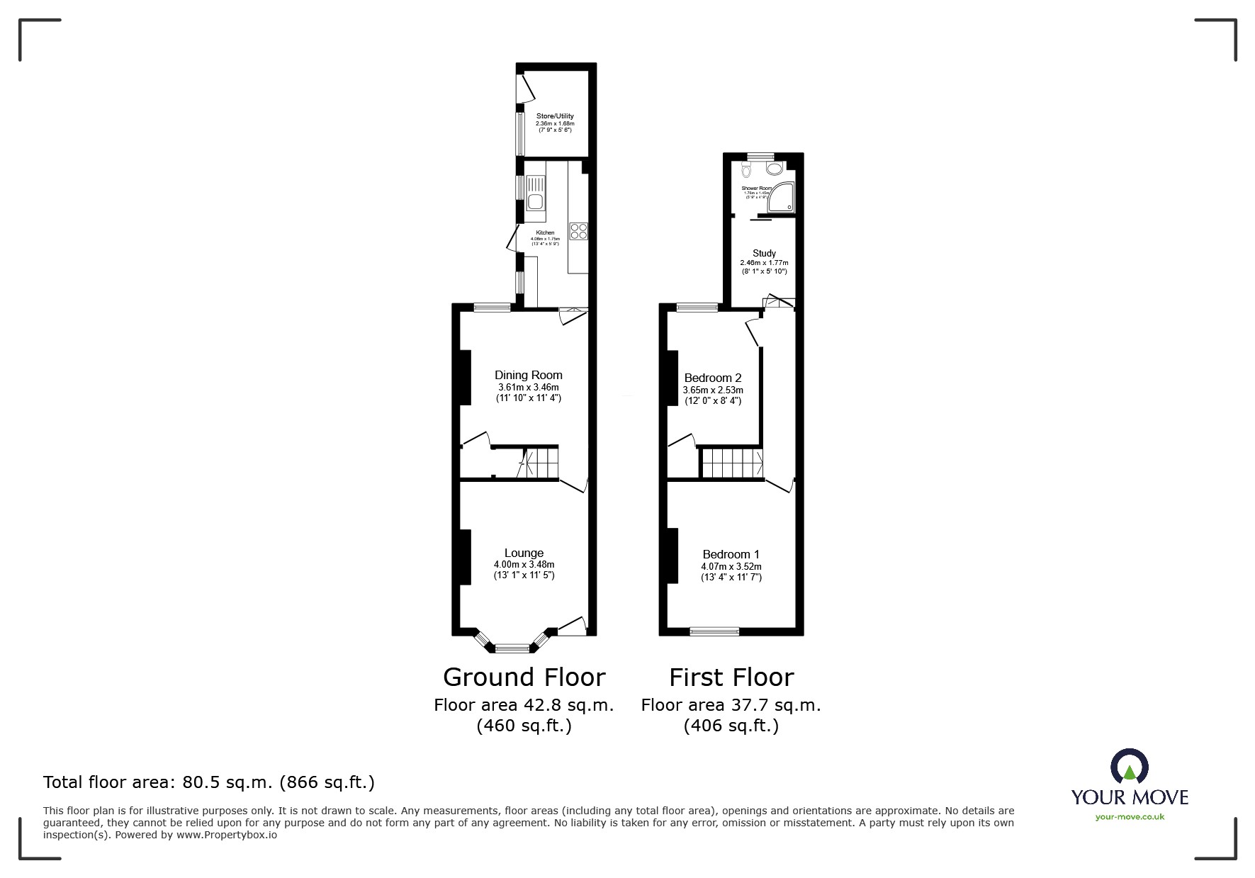 152, Fosse Road North, Leicestershire floorplan