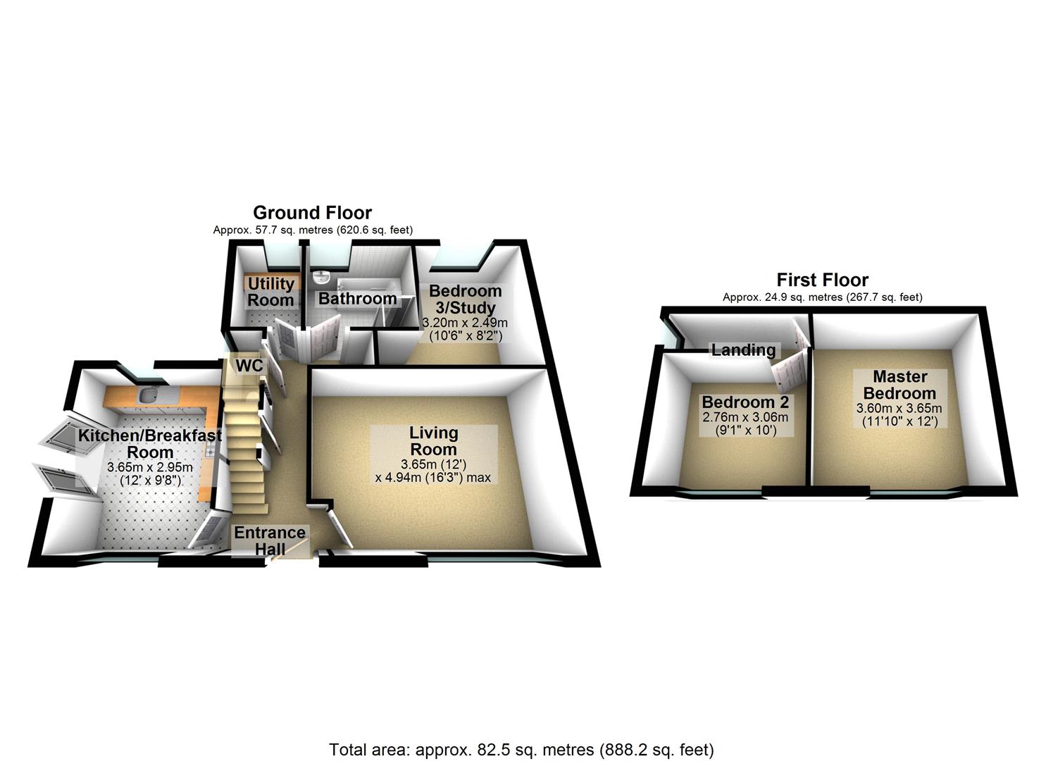 1 Wye Cottages,, Hereford floorplan