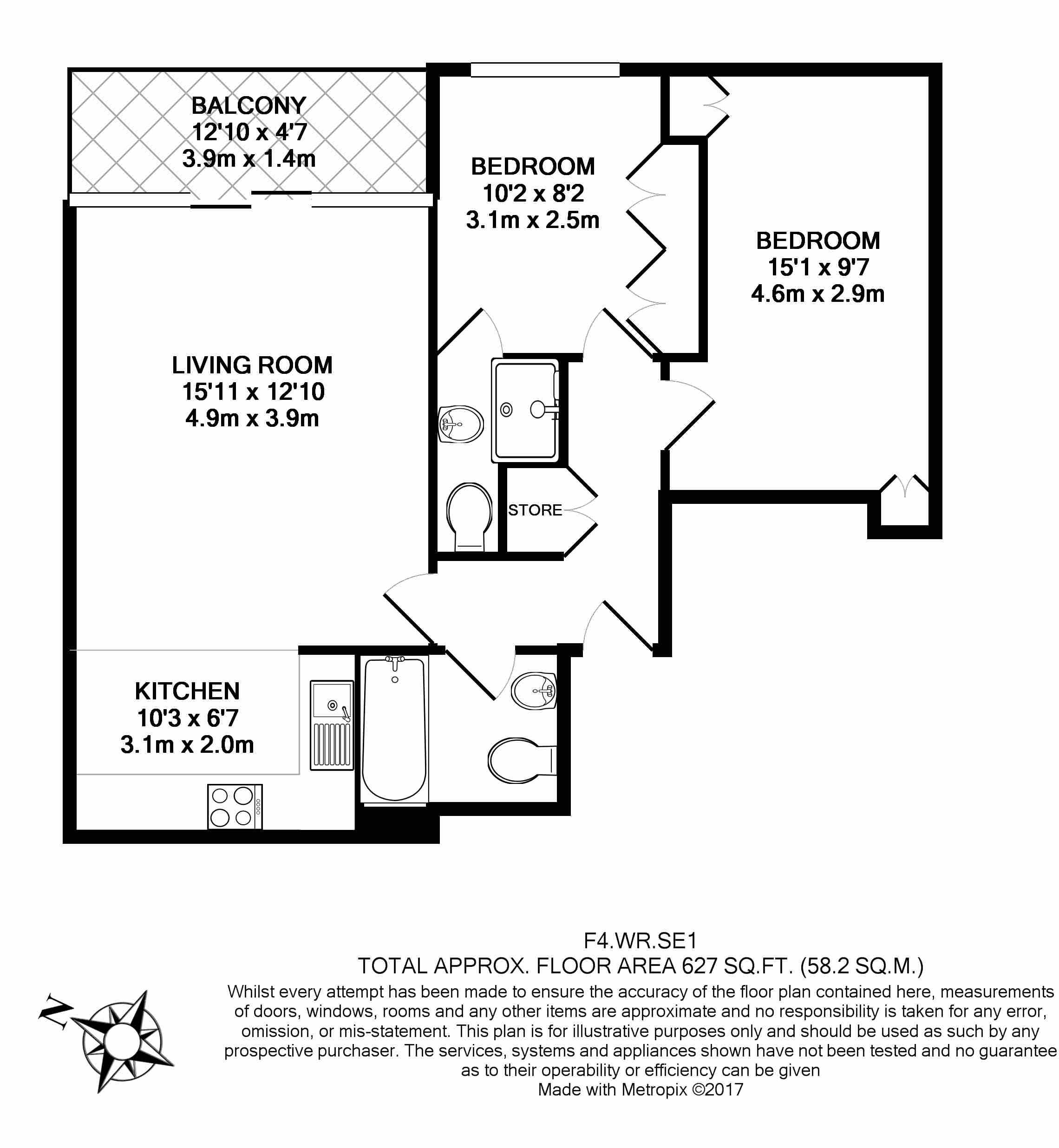 2 Bedrooms Flat to rent in Waterloo Road, London SE1