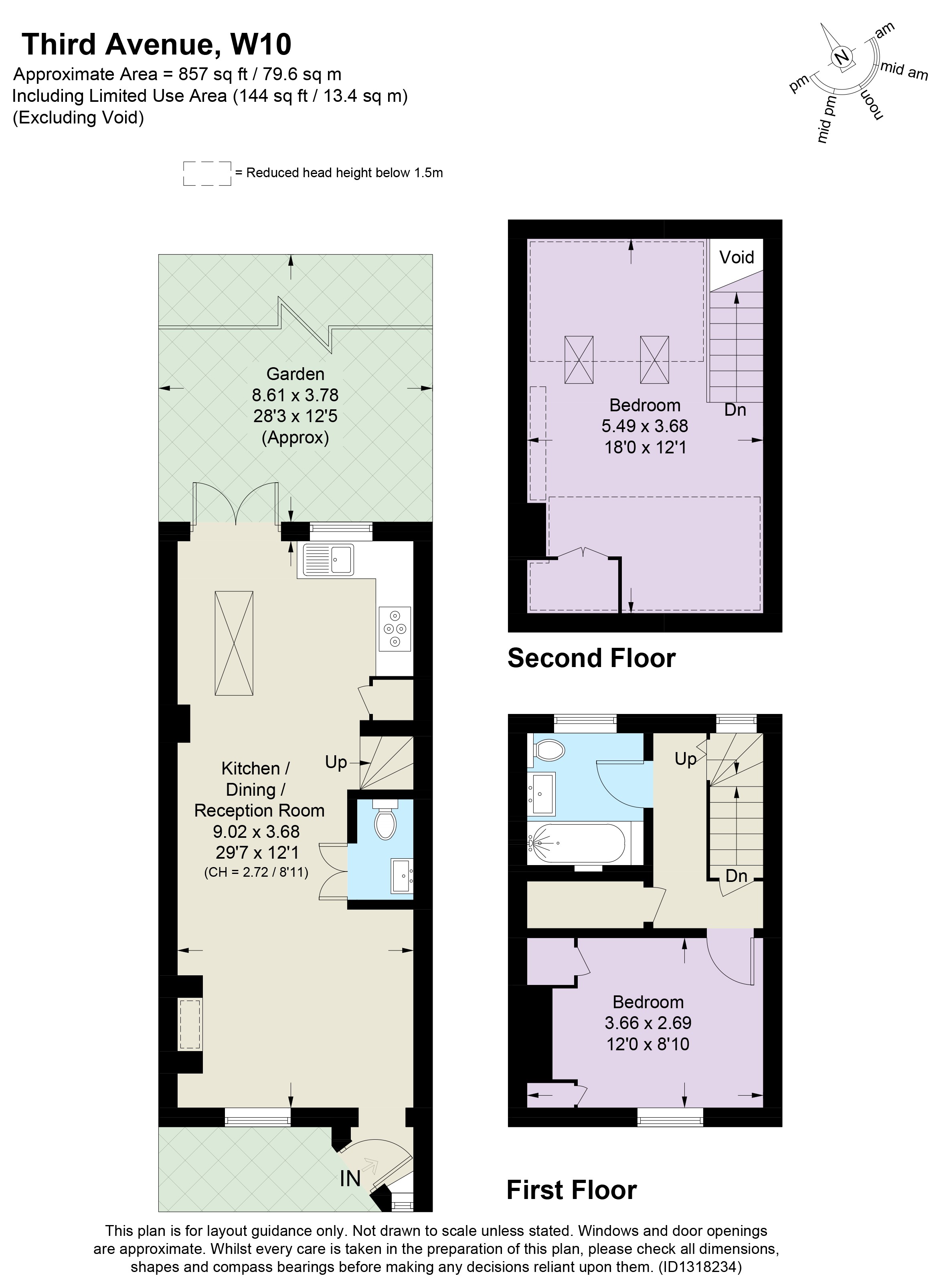 180, Third Avenue, London floorplan