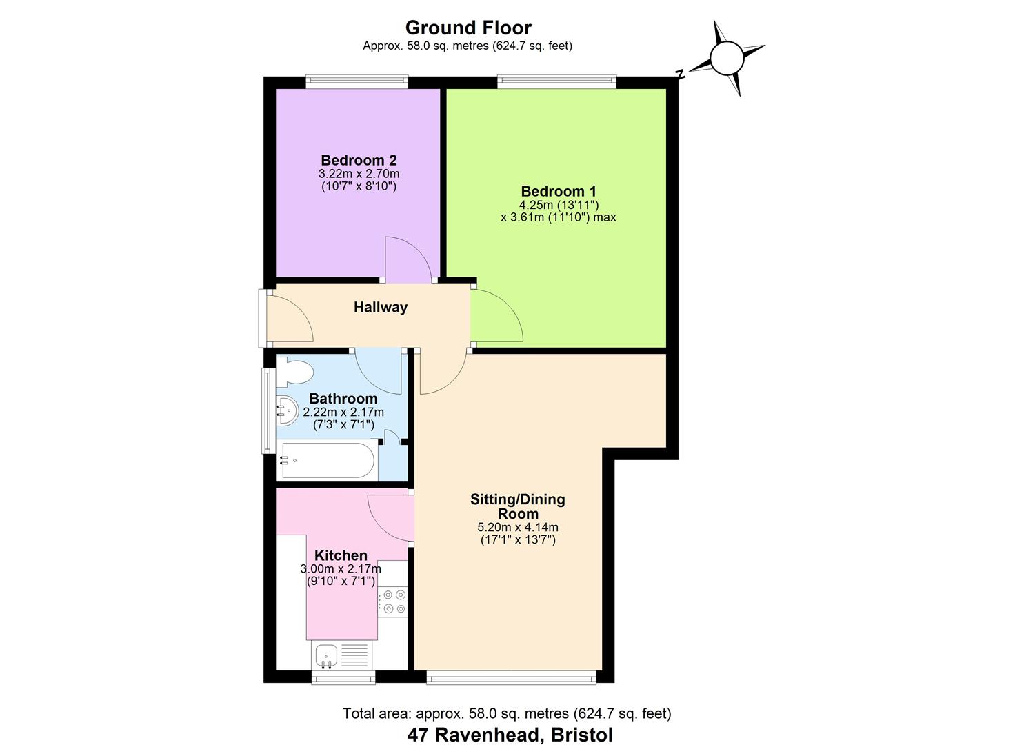 47, Ravenhead Drive, Bristol floorplan
