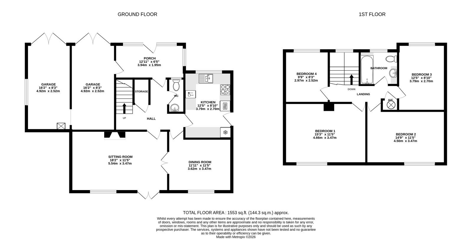 12, Admirals Close, Hereford floorplan