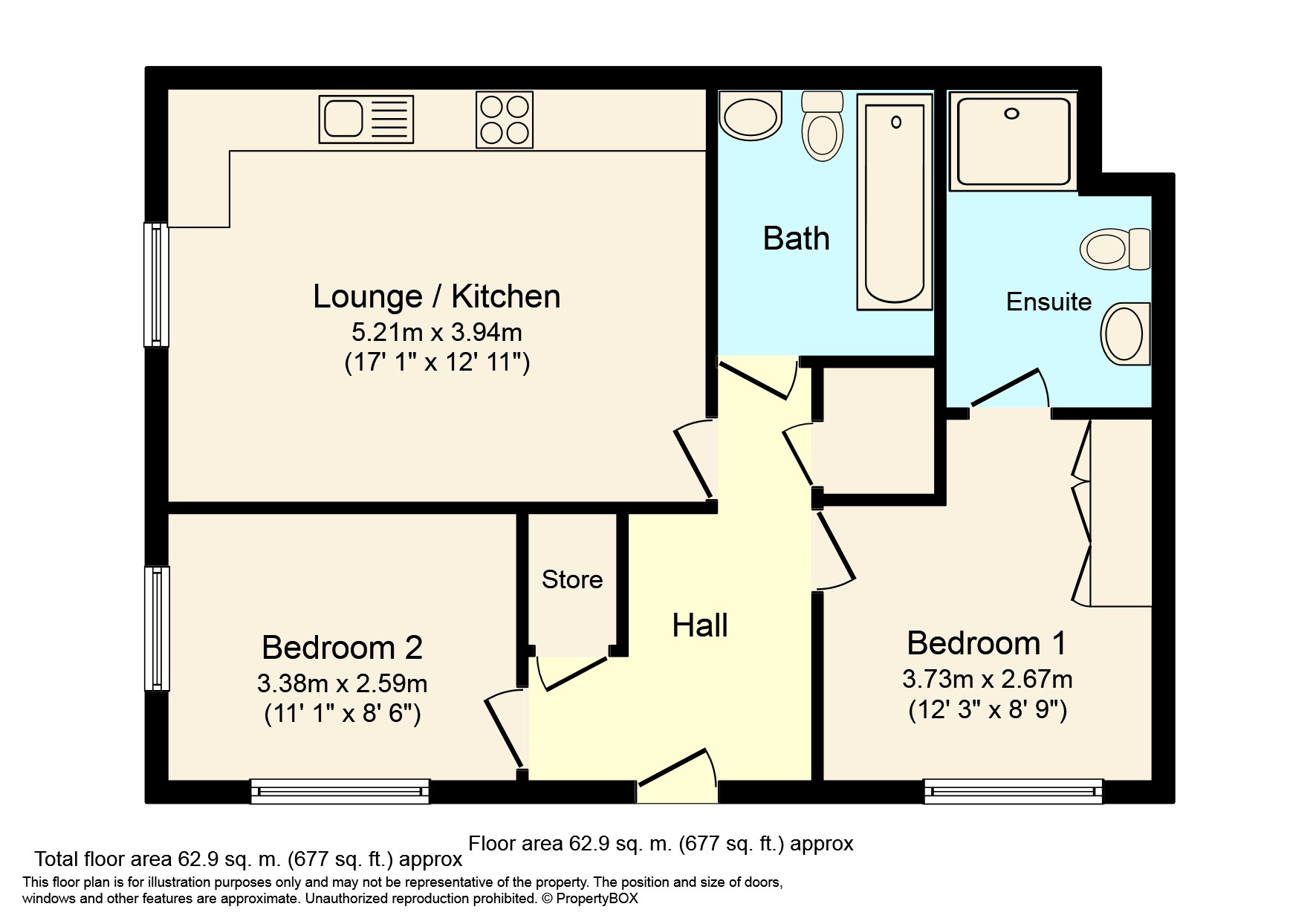 2 Bedrooms Flat for sale in Ellis Road, Broadbridge Heath, Horsham RH12