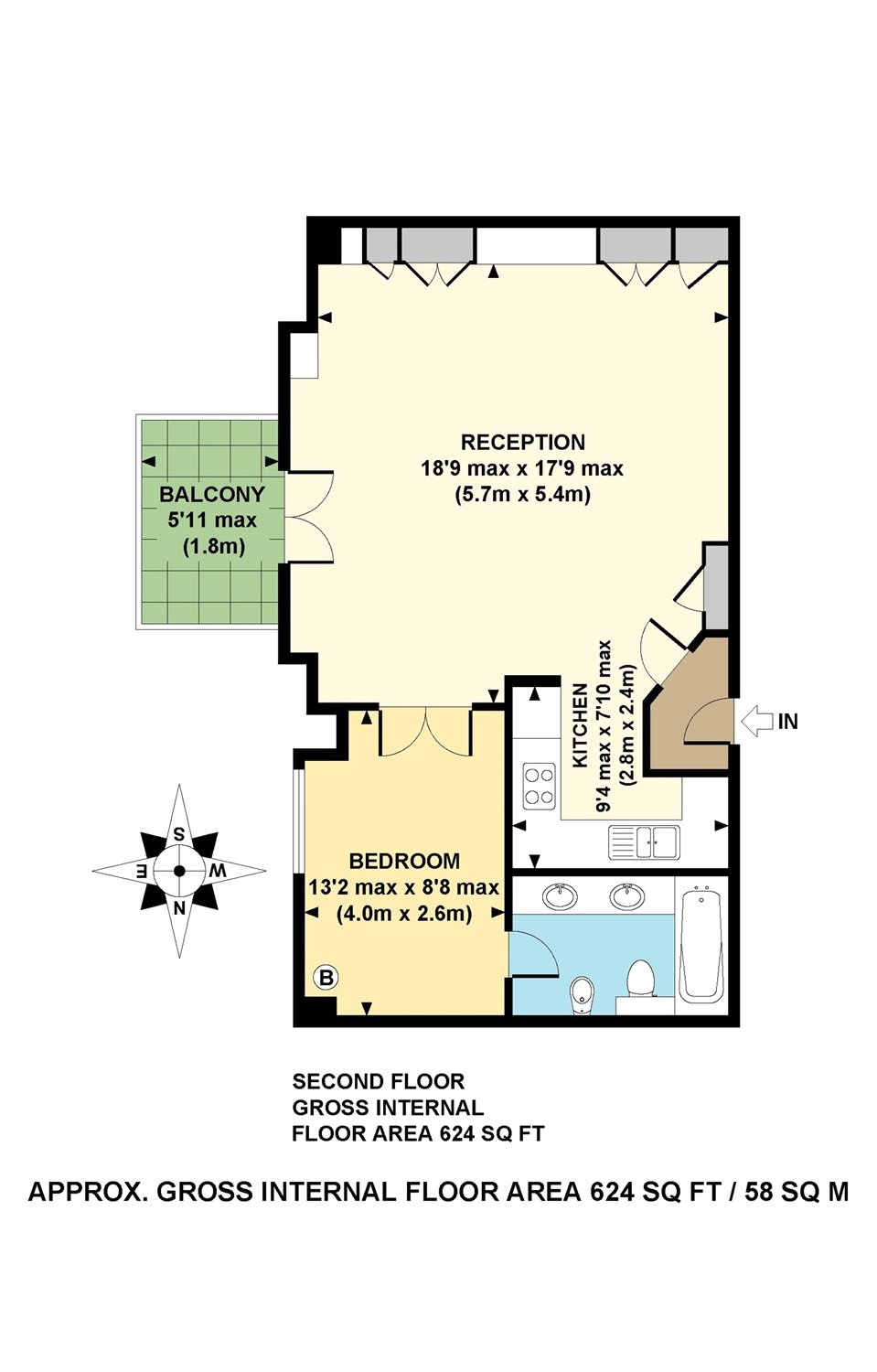 1 Bedrooms Flat to rent in Morris Road, London E14