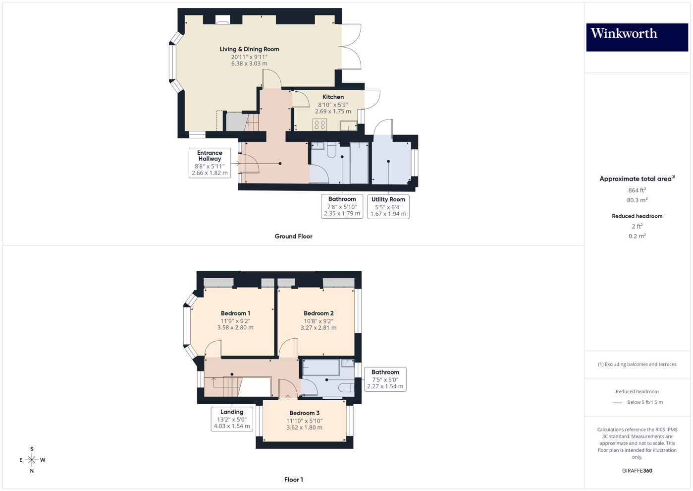 22, Buckingham Gardens, Edgware floorplan