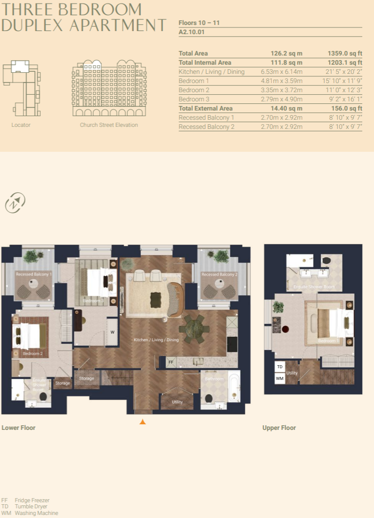 The Broadley, London floorplan