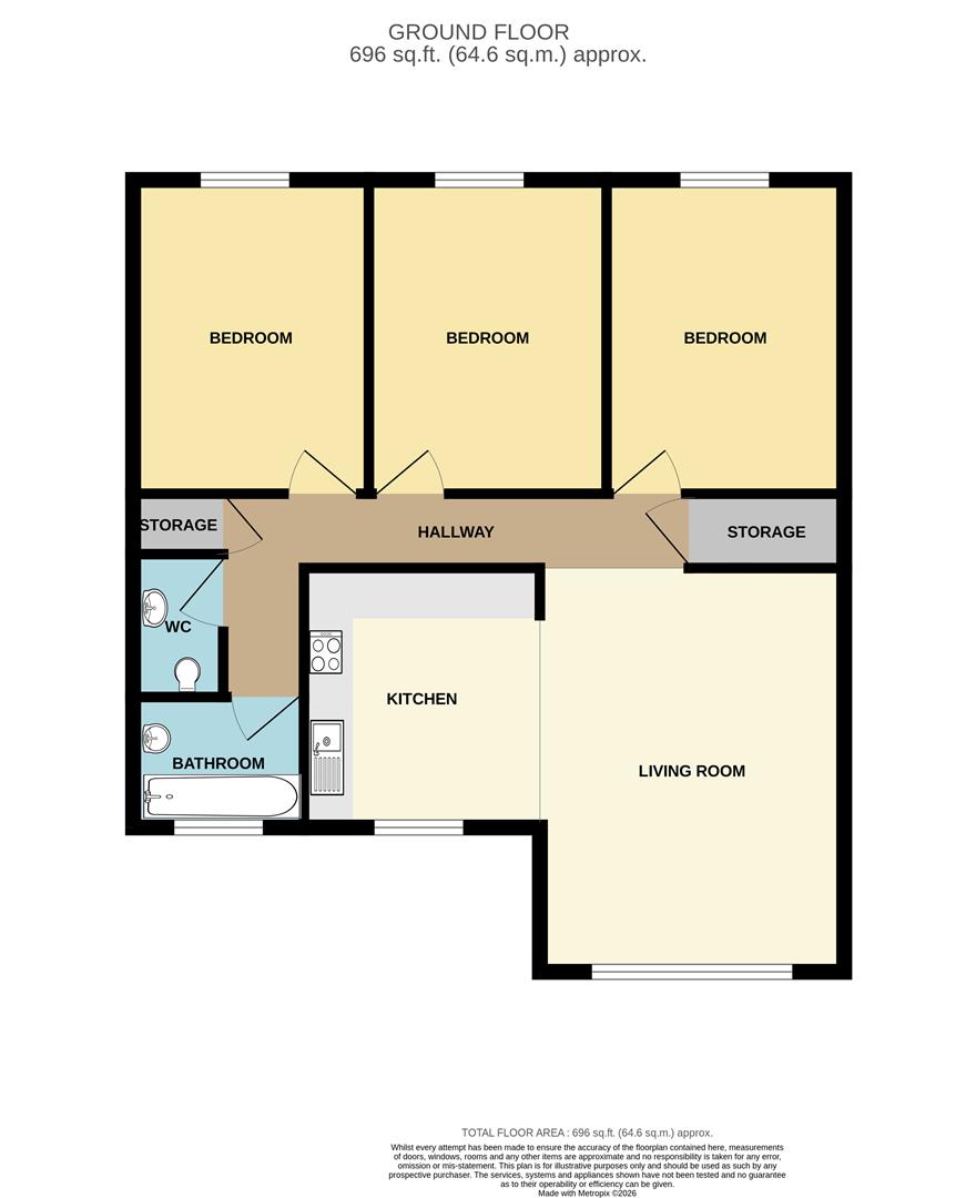 34, Perran View Holiday Park, St Agnes floorplan