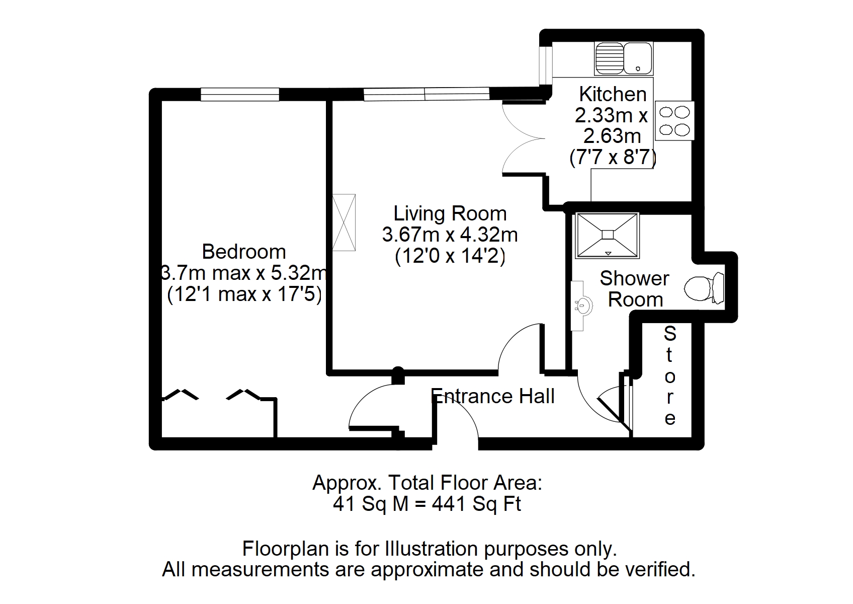 Hart Dene Court, Bagshot GU19, 1 bedroom property for sale 58664881