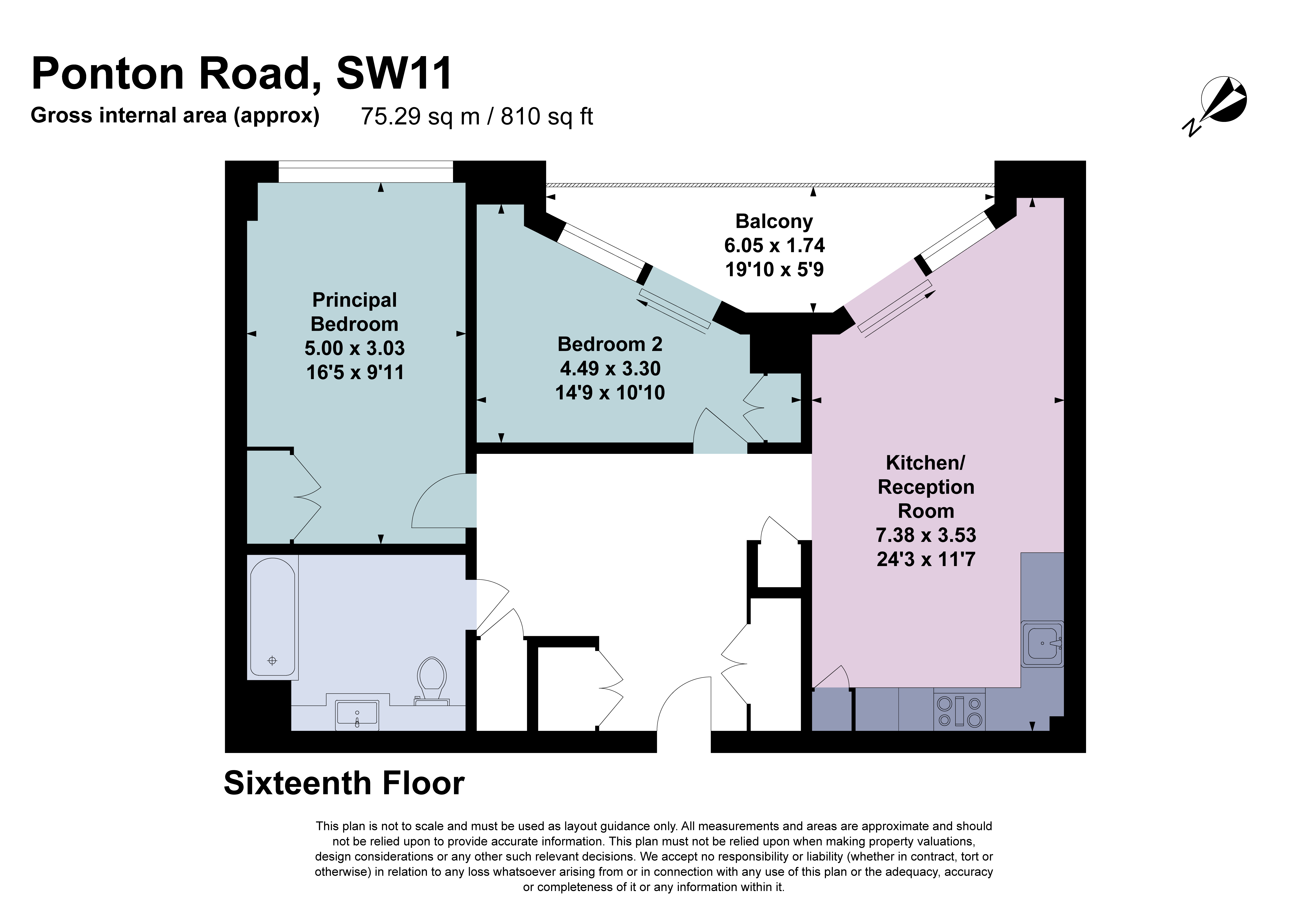 Apartment 1603,, One Linear Place, London floorplan