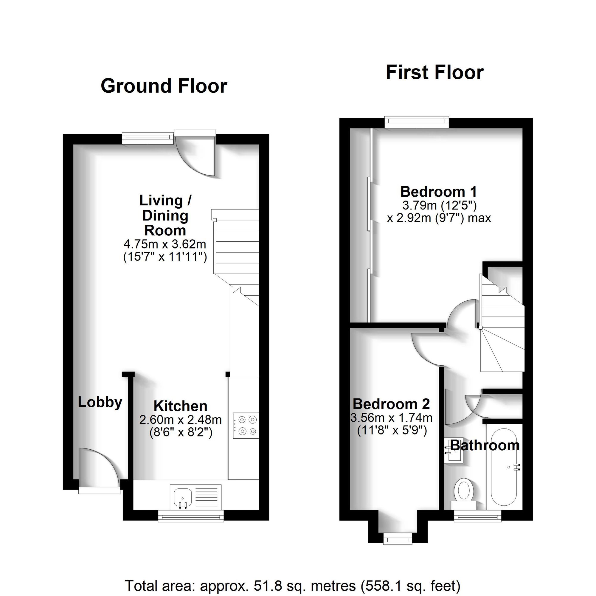 2 Brookdale, Cambridge floorplan