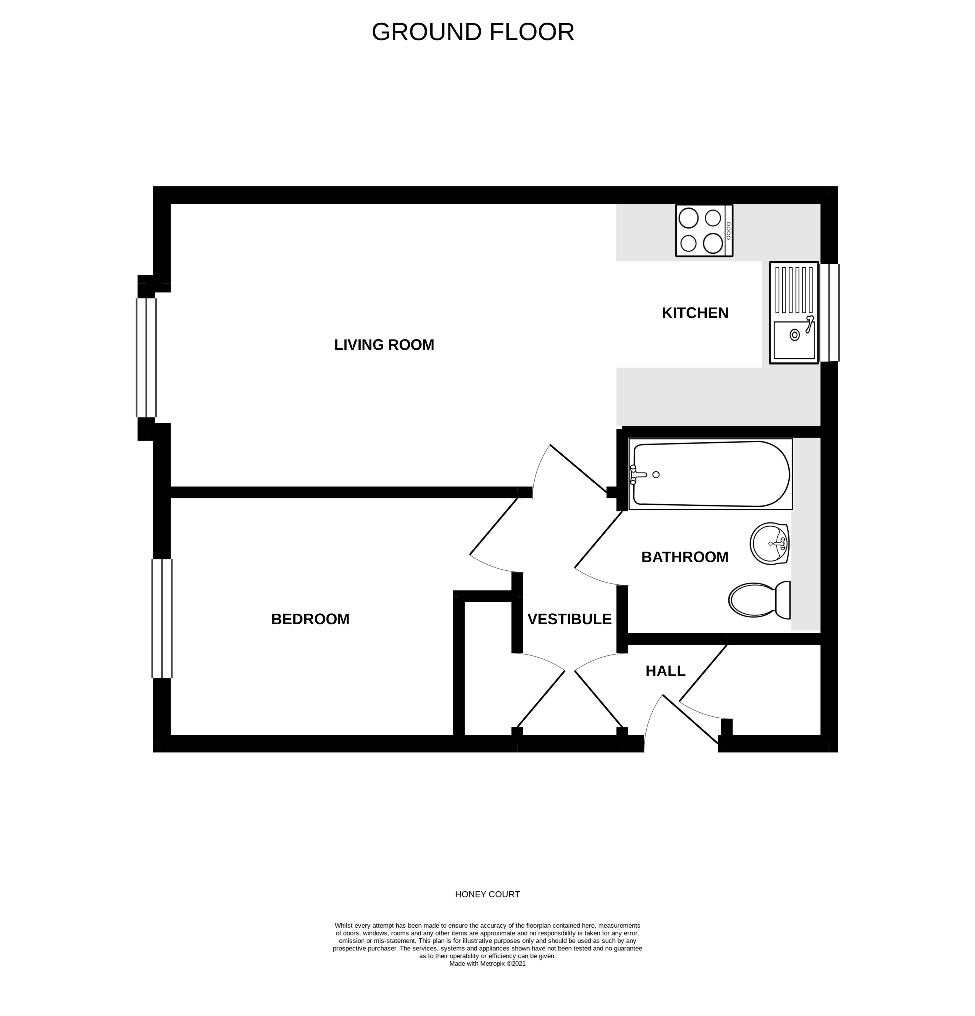 1, Honey Court, Farnborough floorplan
