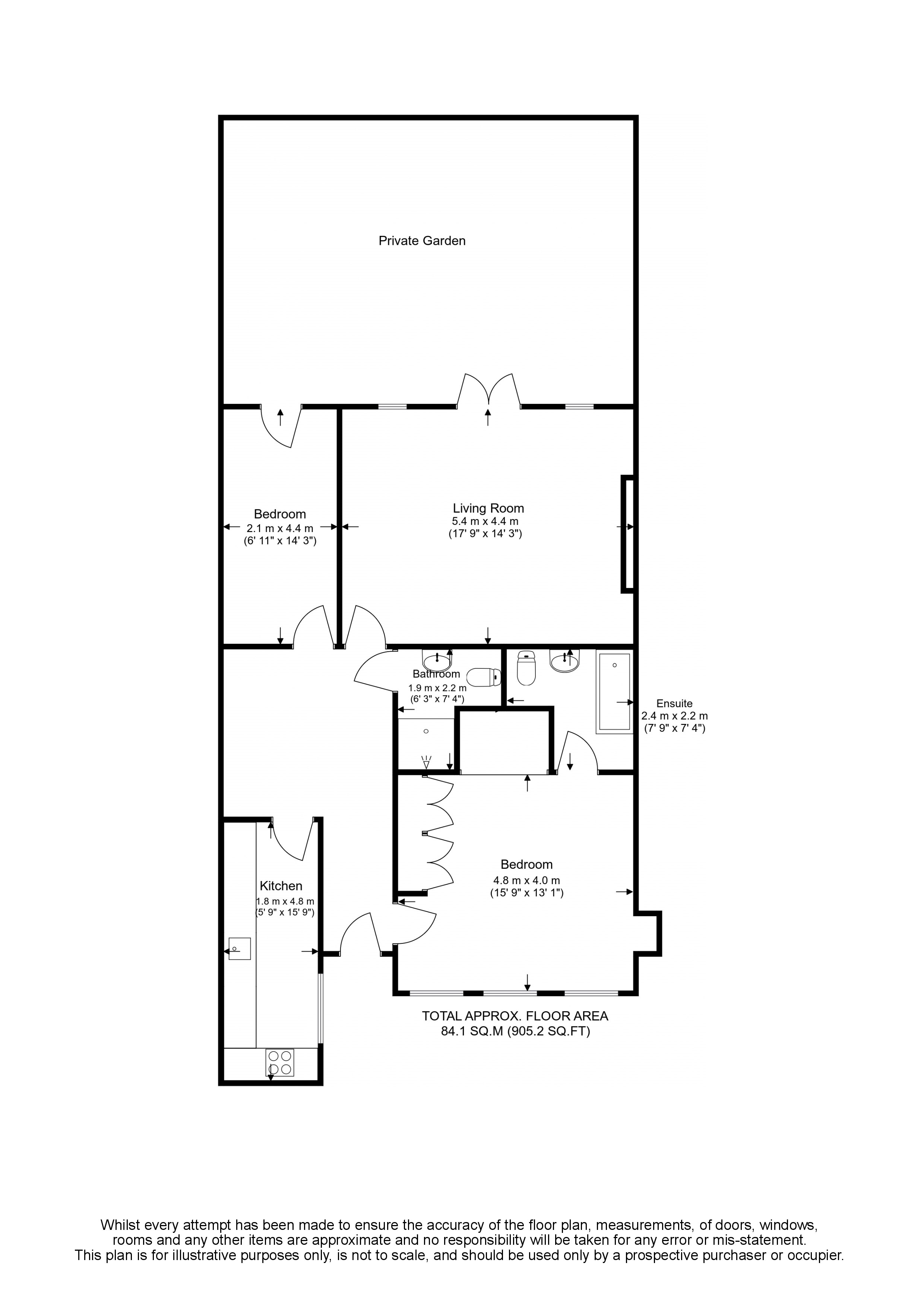 2 Bedrooms Flat to rent in Willow Road, 1Tl NW3