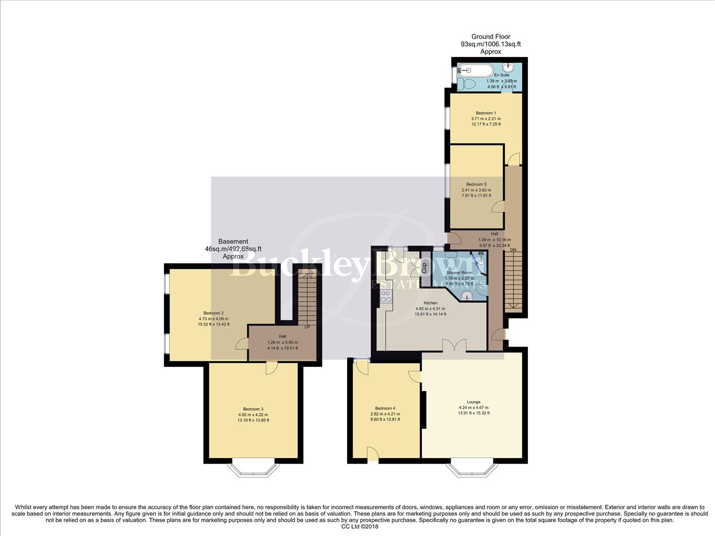 Flat 3, 13, Noel Street, Nottingham floorplan