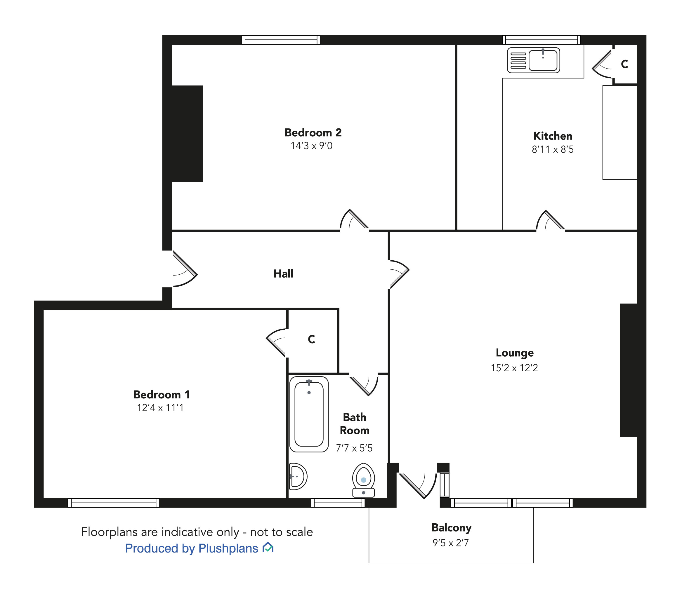 1/1 108, Brediland Road, Paisley floorplan