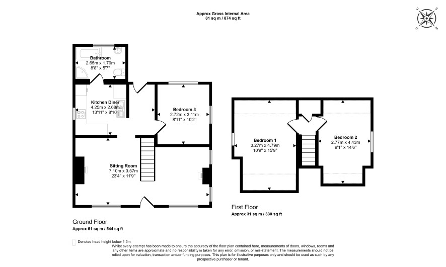 Highbank, High Holme Road, Louth floorplan