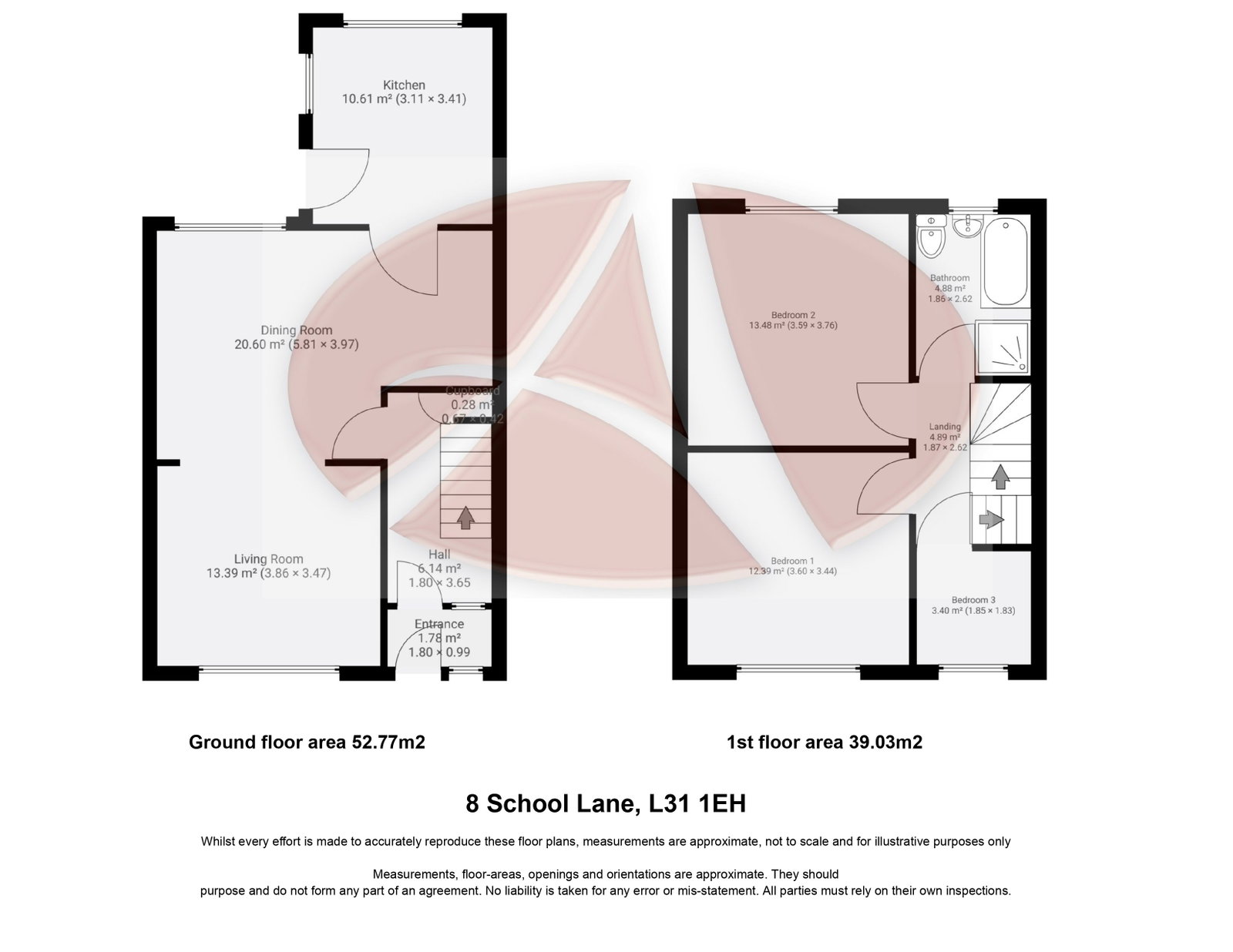 8, School Lane, Melling floorplan