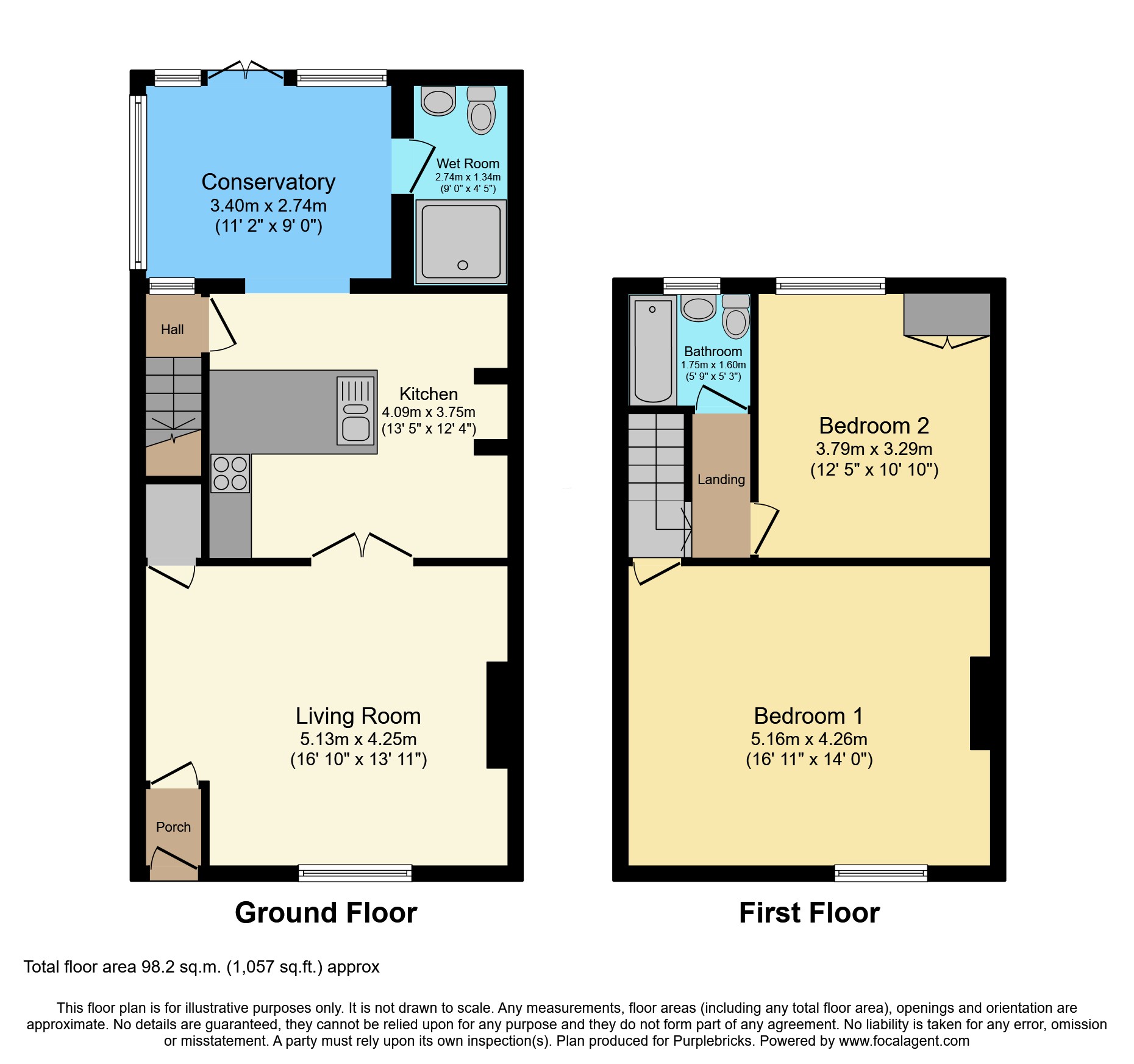 4, Park Terrace, Castleside, Consett floorplan