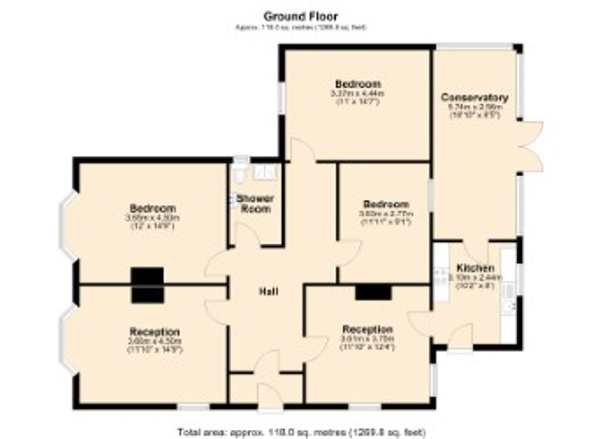 The Hollies Heys Lane, Darwen floorplan