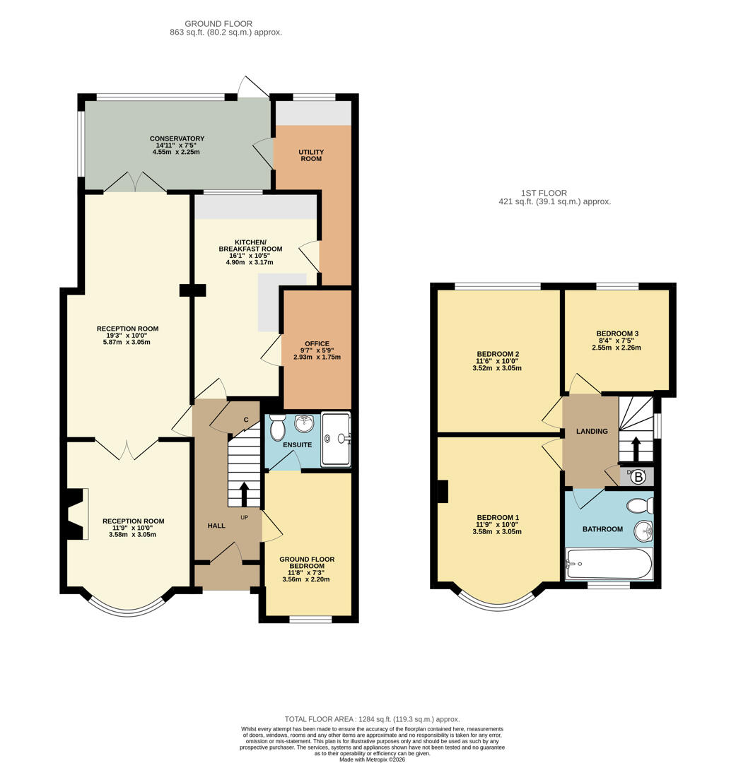 38, High Brink Road, Birmingham floorplan
