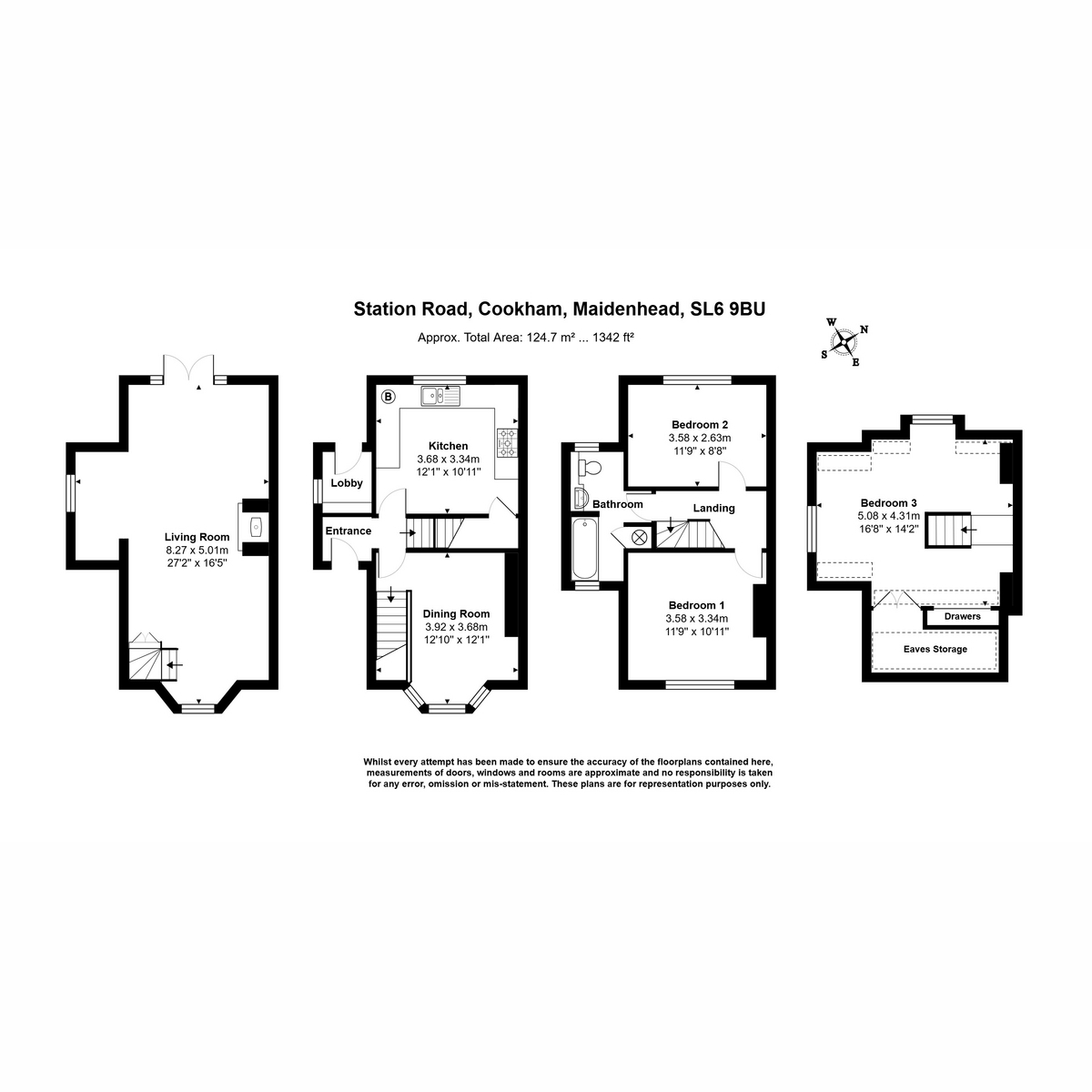 Carinya, Station Road, Cookham floorplan