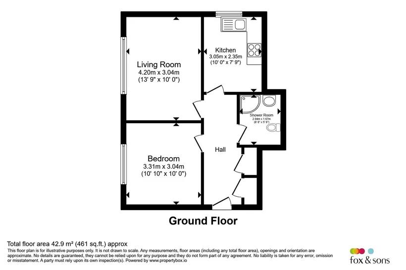 flat 1 Julian court, Woodmill Lane, SOUTHAMPTON floorplan