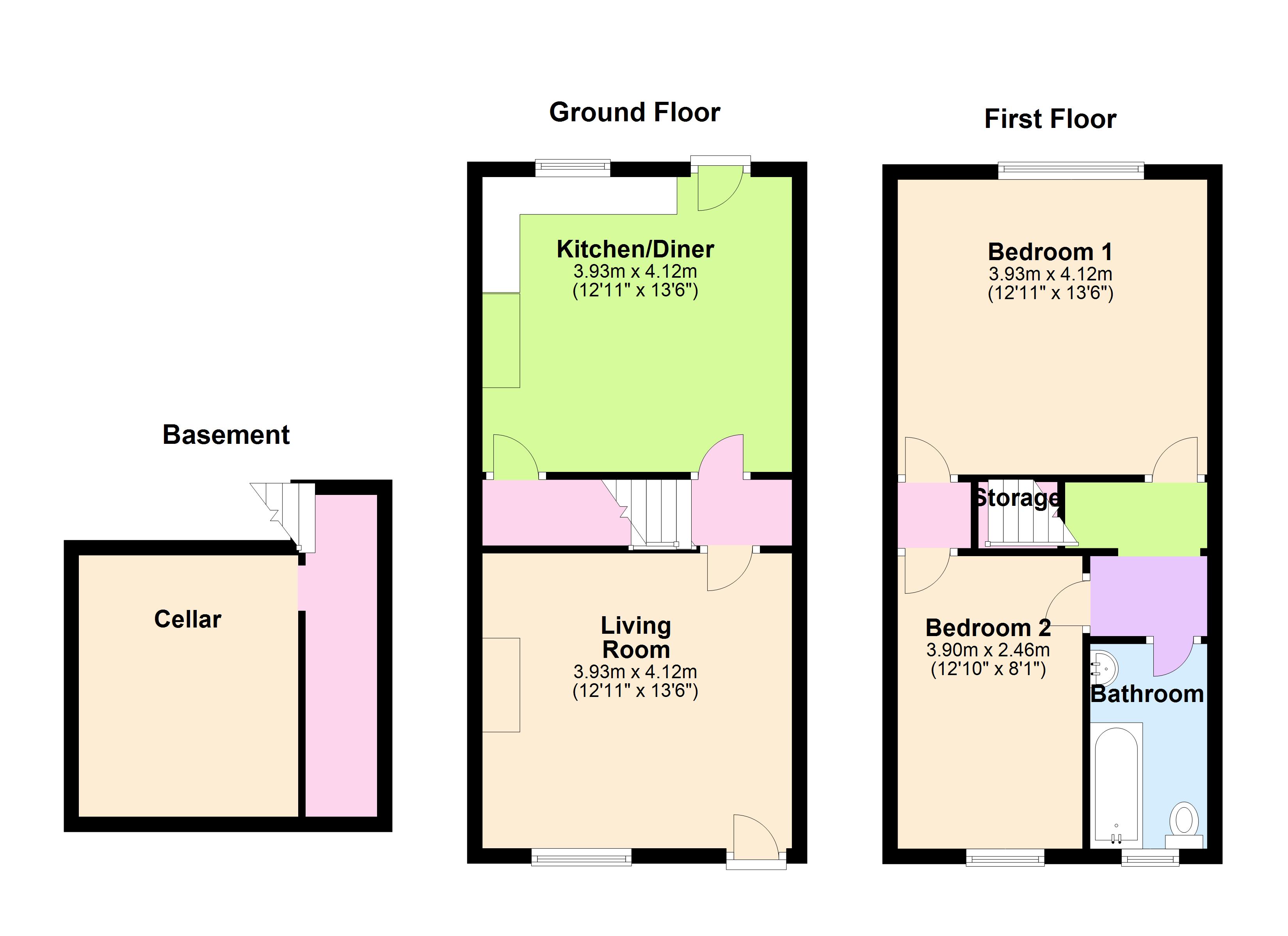 2 Bedrooms Terraced house for sale in Dewsbury Road, Wakefield WF2