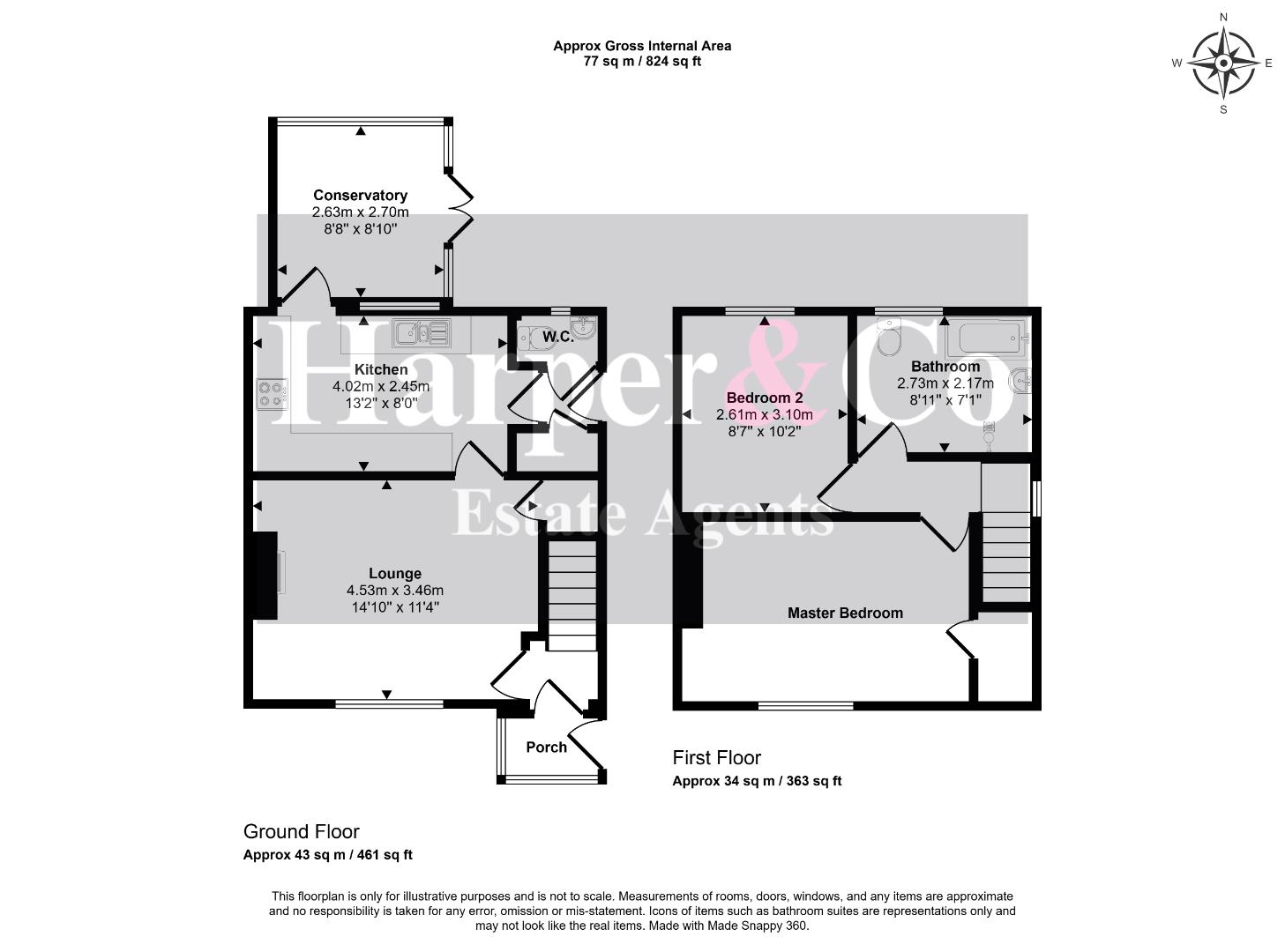 63, Malvern Road, Billingham floorplan